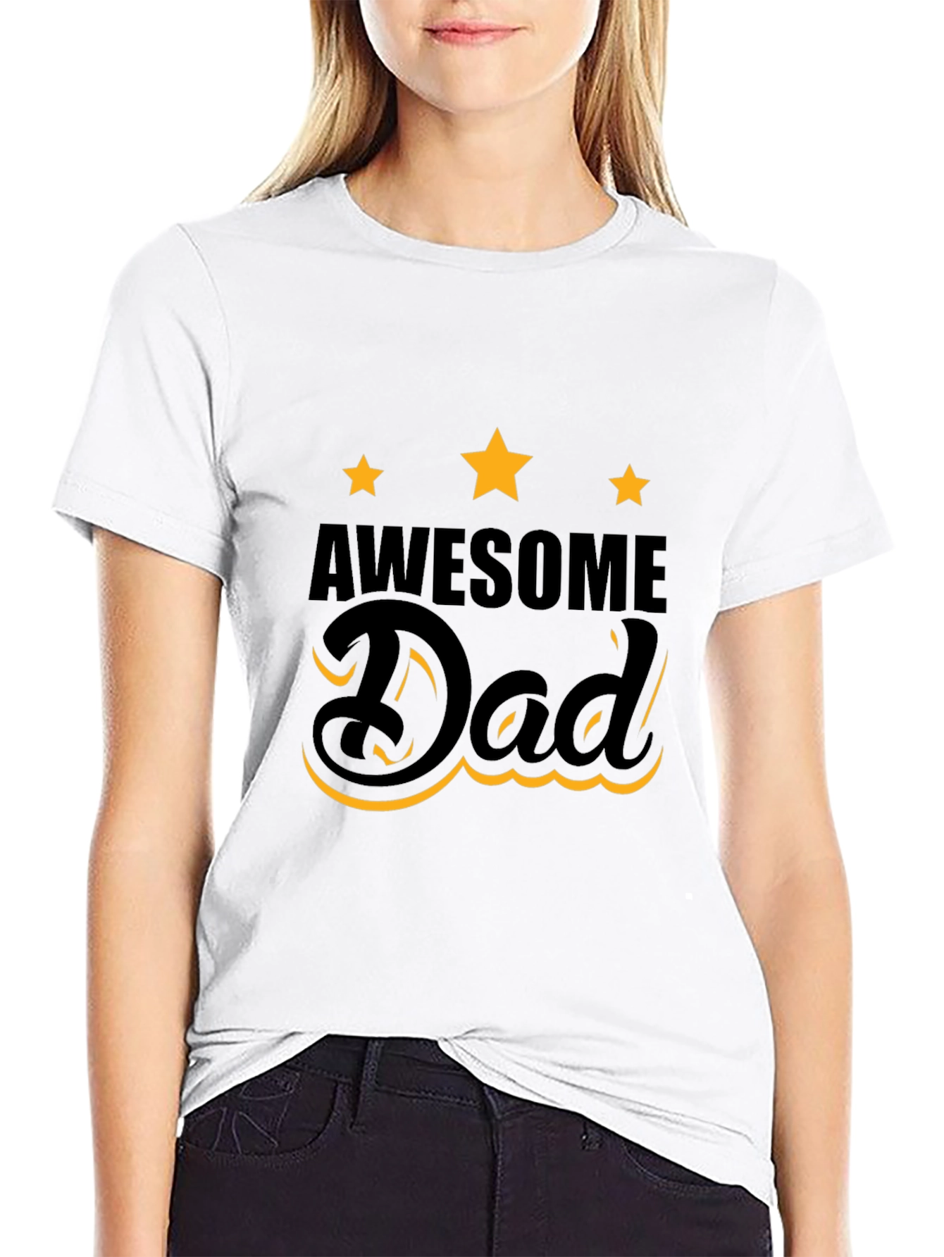 Awesome Dad T-Shirt - Black Graphic Tee