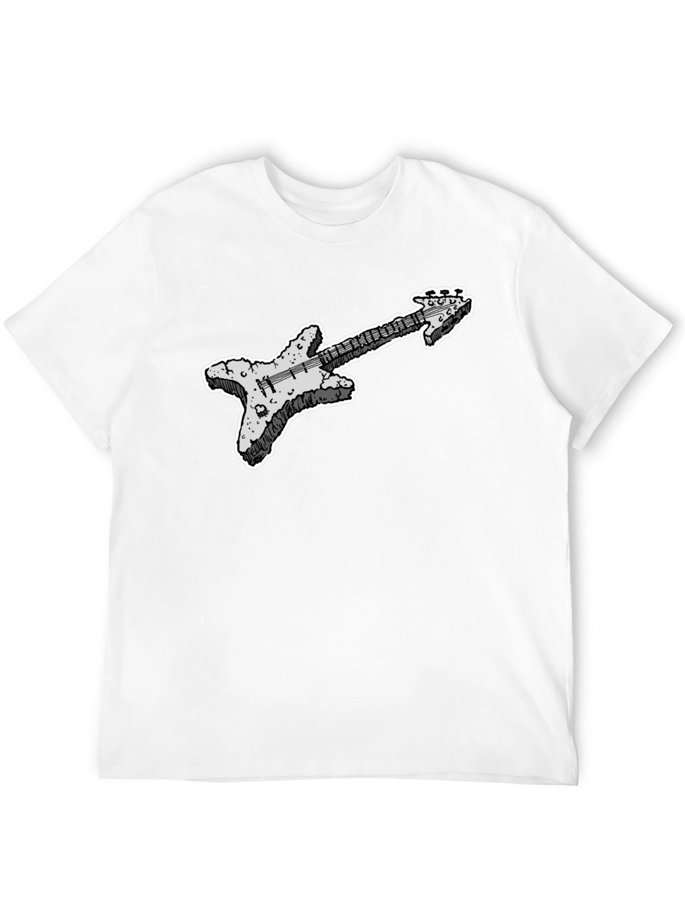 Cool Guitar Graphic Black T-Shirt