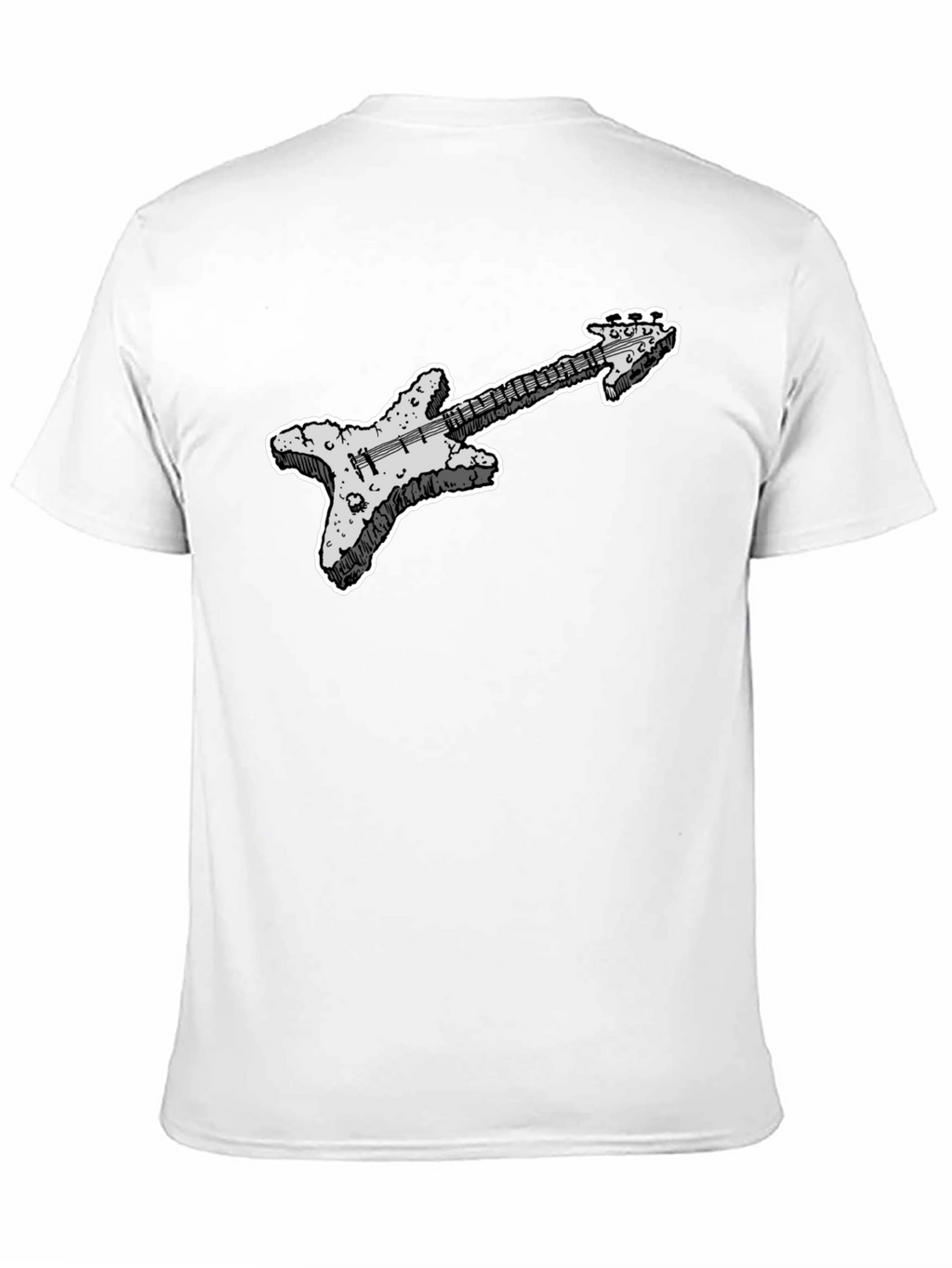 Cool Guitar Graphic Black T-Shirt
