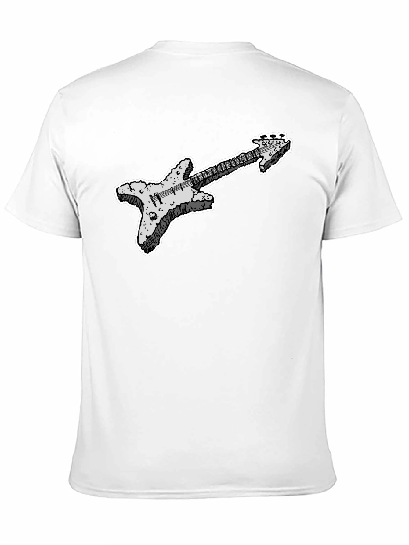 Cool Guitar Graphic Black T-Shirt