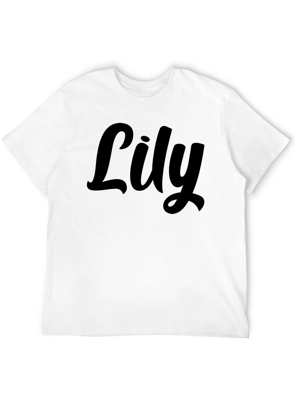 Lily Script Black T-Shirt