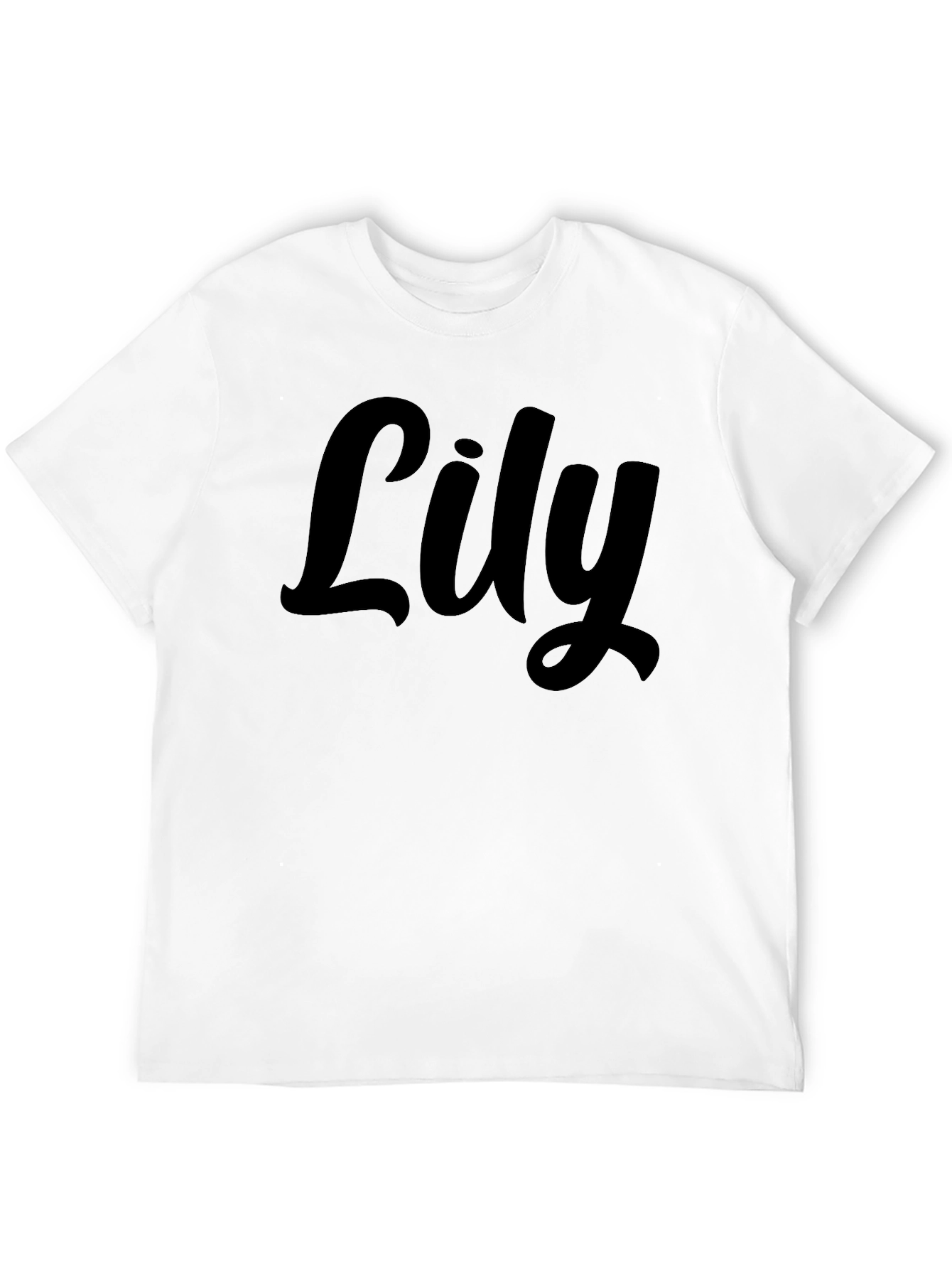 Lily Script Black T-Shirt
