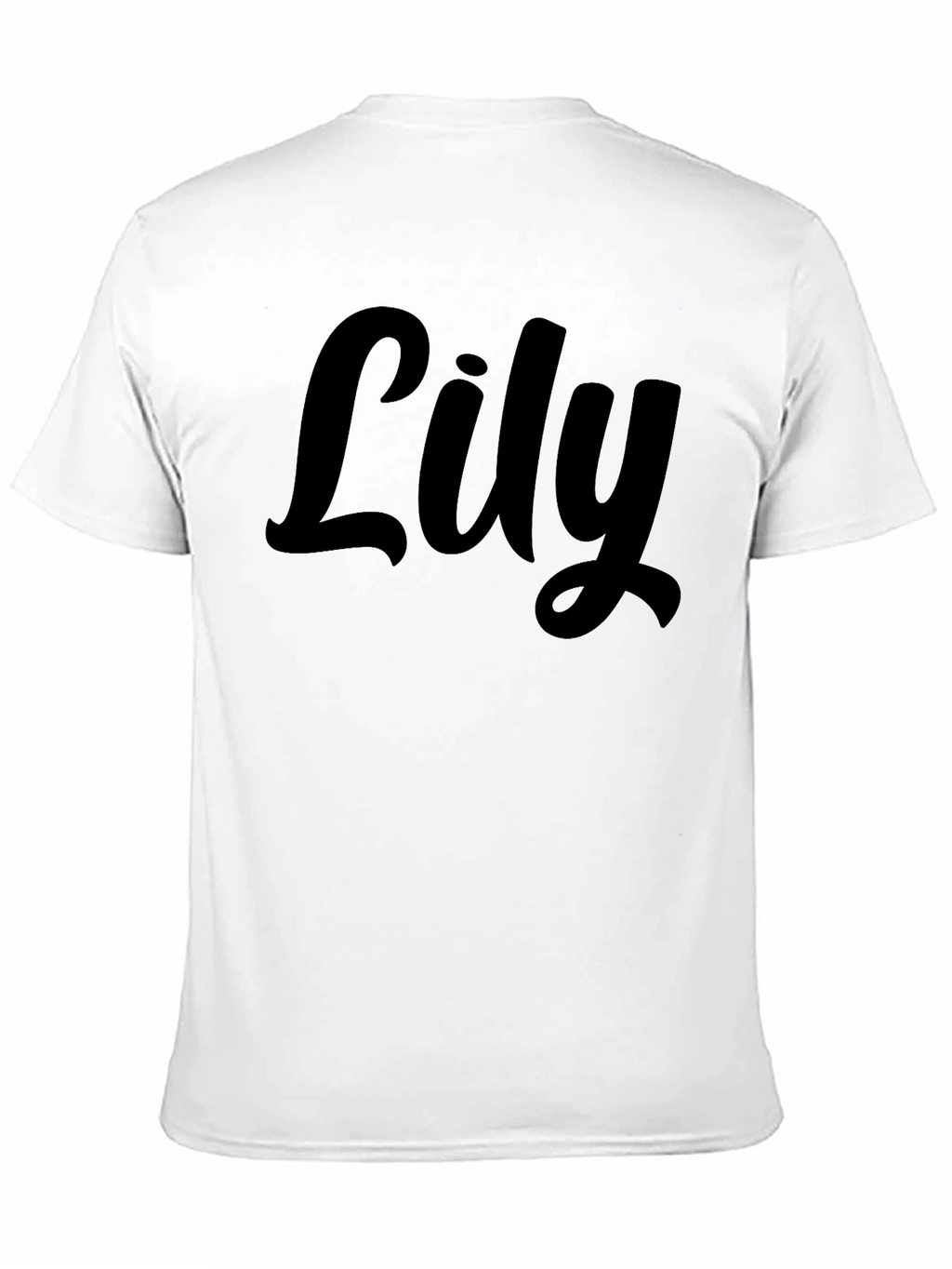 Lily Script Black T-Shirt
