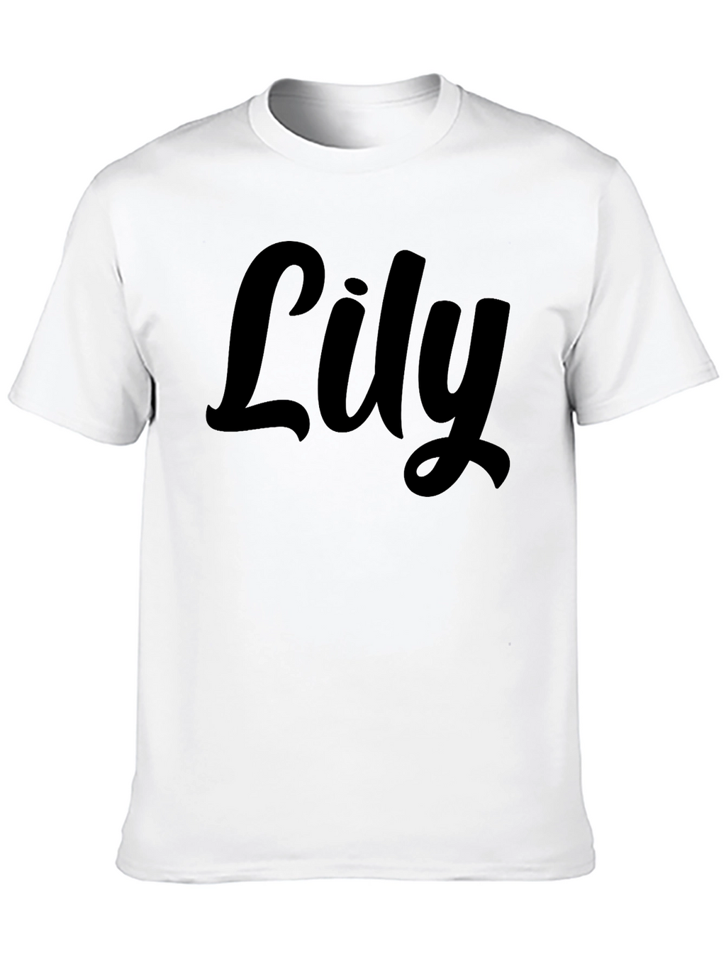 Lily Script Black T-Shirt