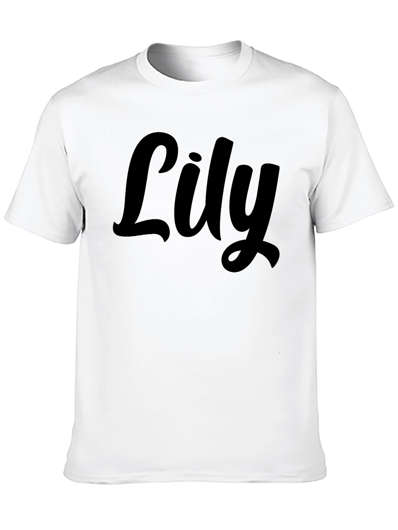 Lily Script Black T-Shirt