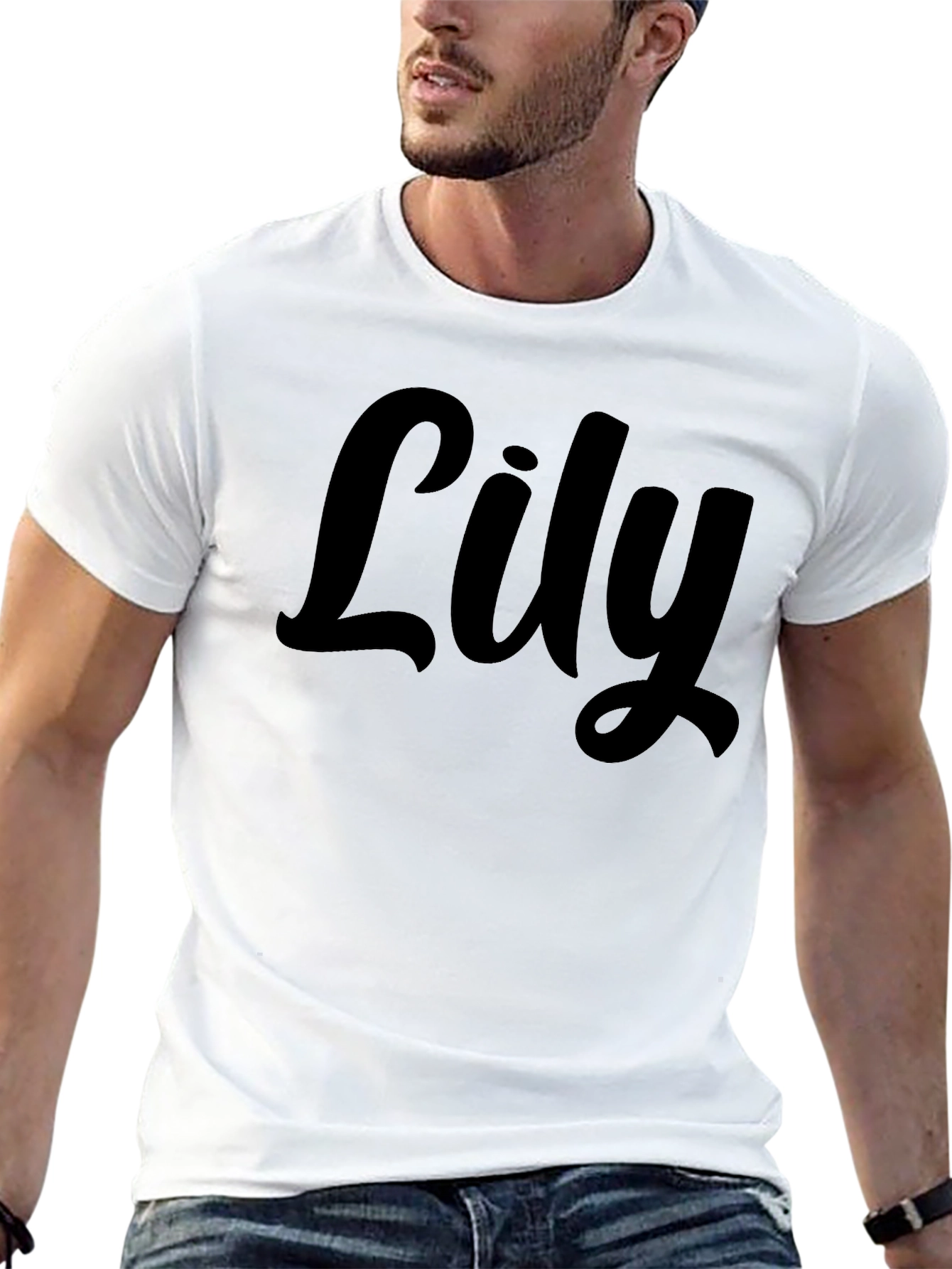 Lily Script Black T-Shirt
