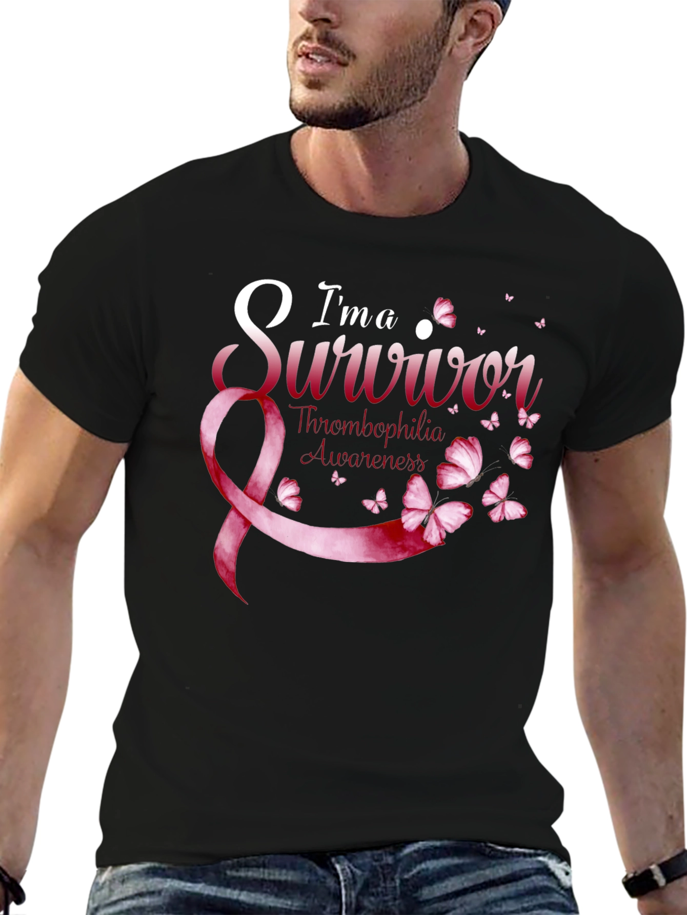 Thrombophilia Awareness Survivor Ribbon T-Shirt