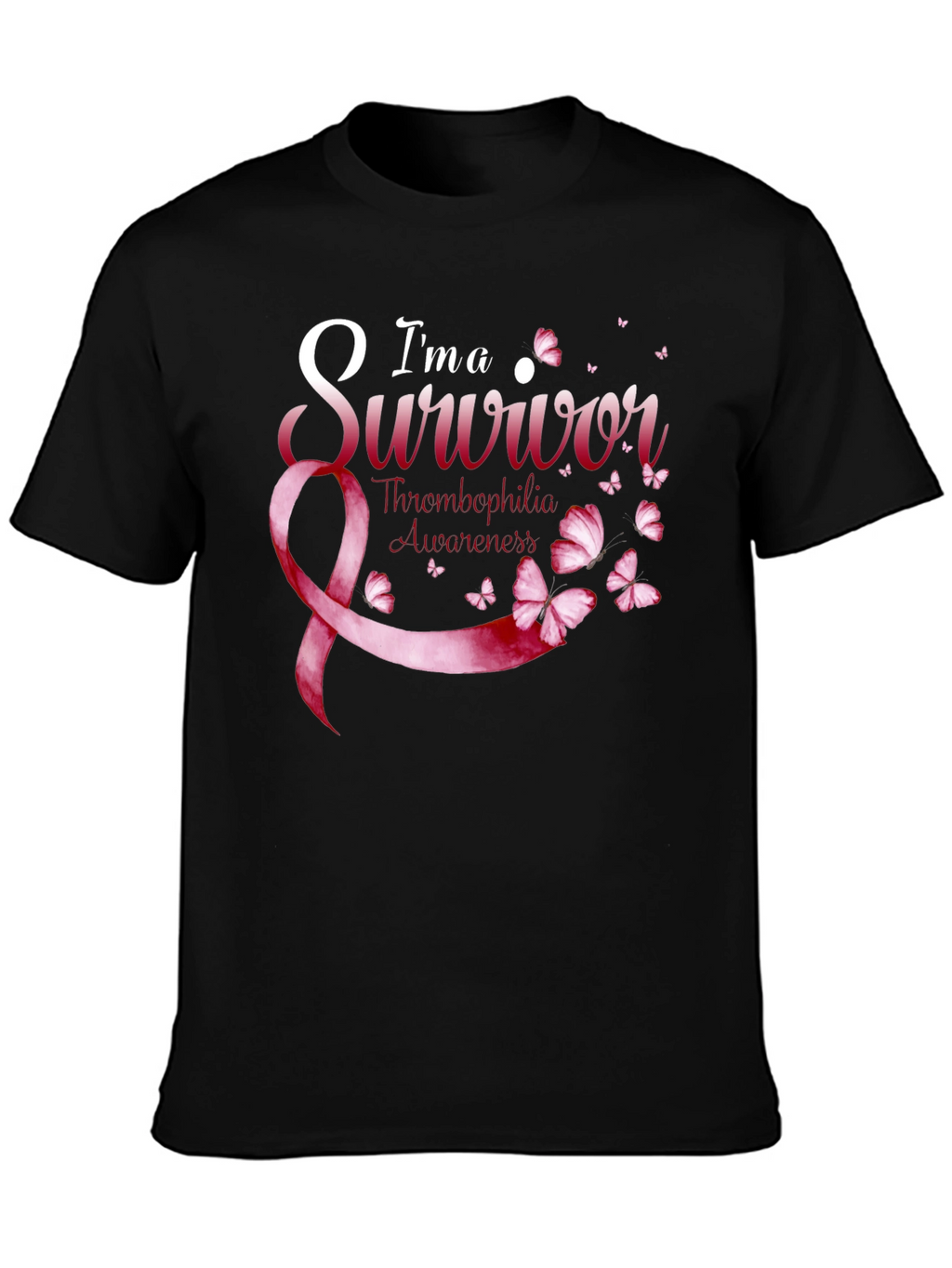 Thrombophilia Awareness Survivor Ribbon T-Shirt