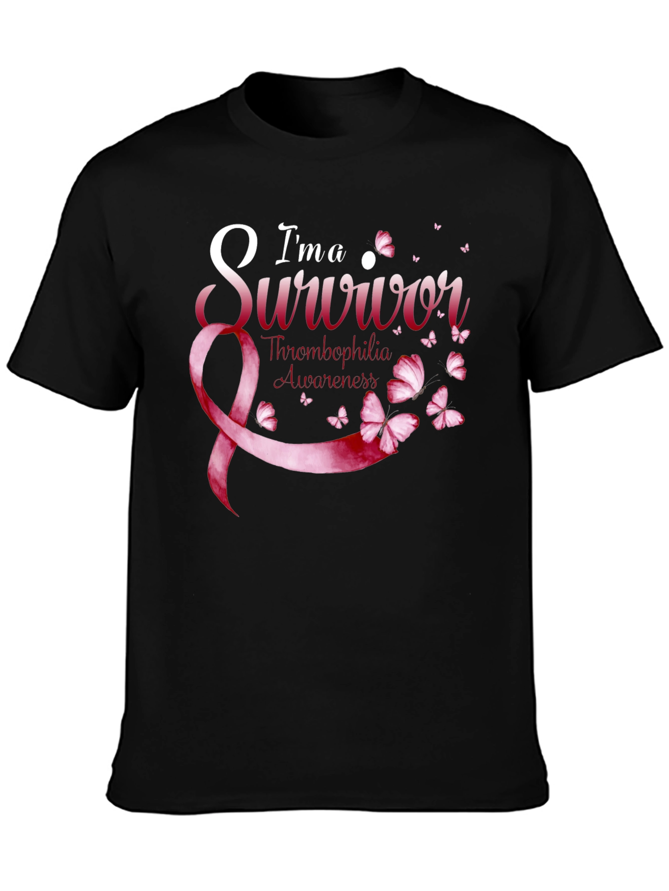 Thrombophilia Awareness Survivor Ribbon T-Shirt