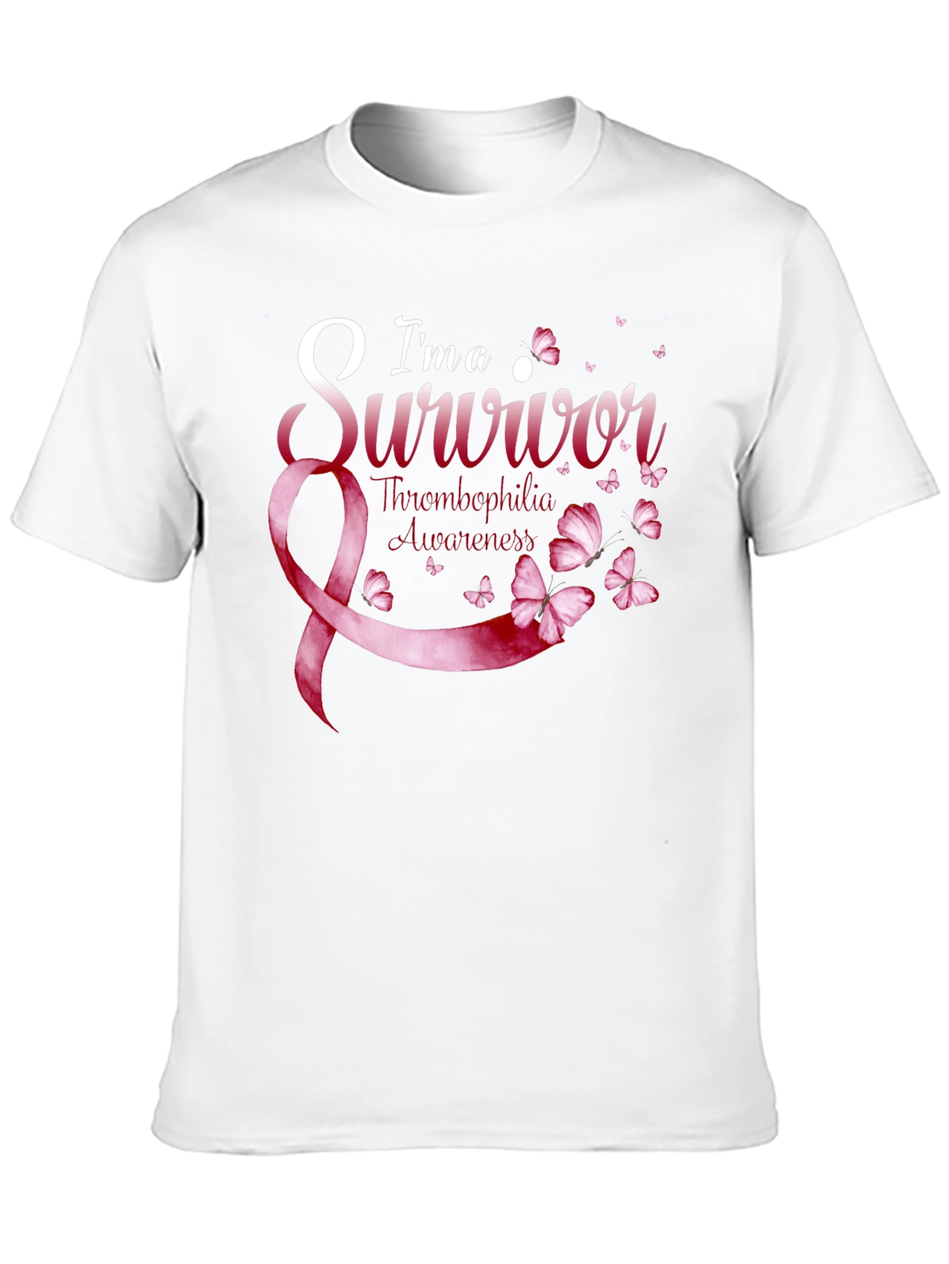 Thrombophilia Awareness Survivor Ribbon T-Shirt