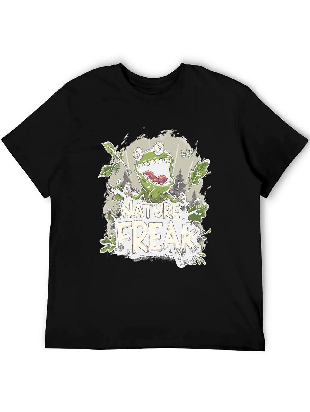 Nature Freak Frog Graphic T-Shirt