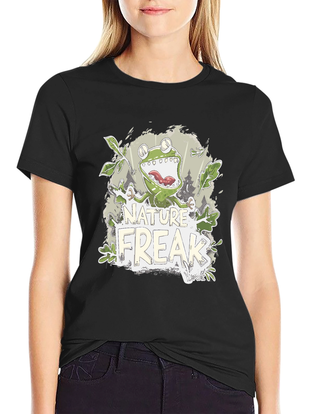 Nature Freak Frog Graphic T-Shirt