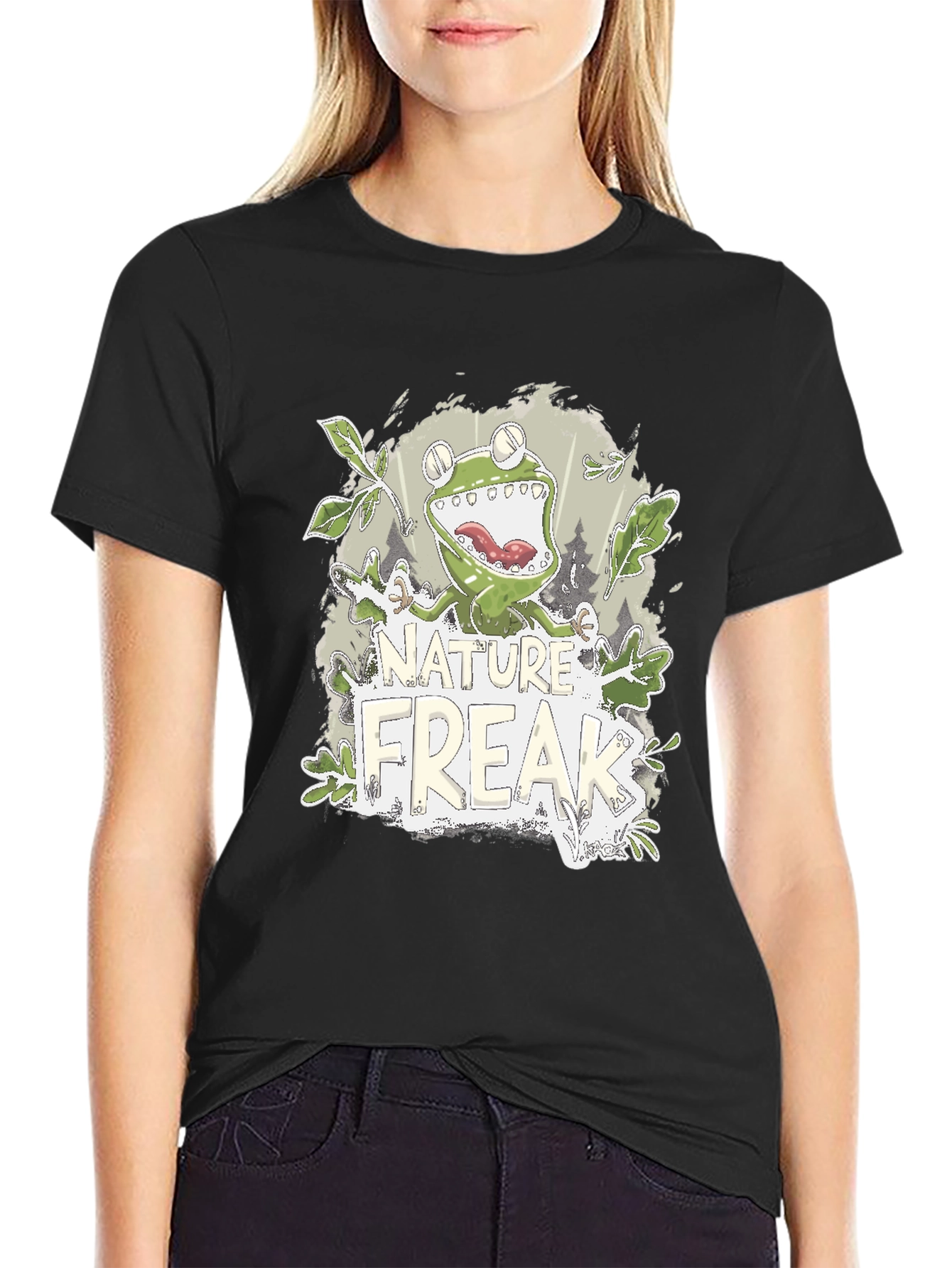 Nature Freak Frog Graphic T-Shirt