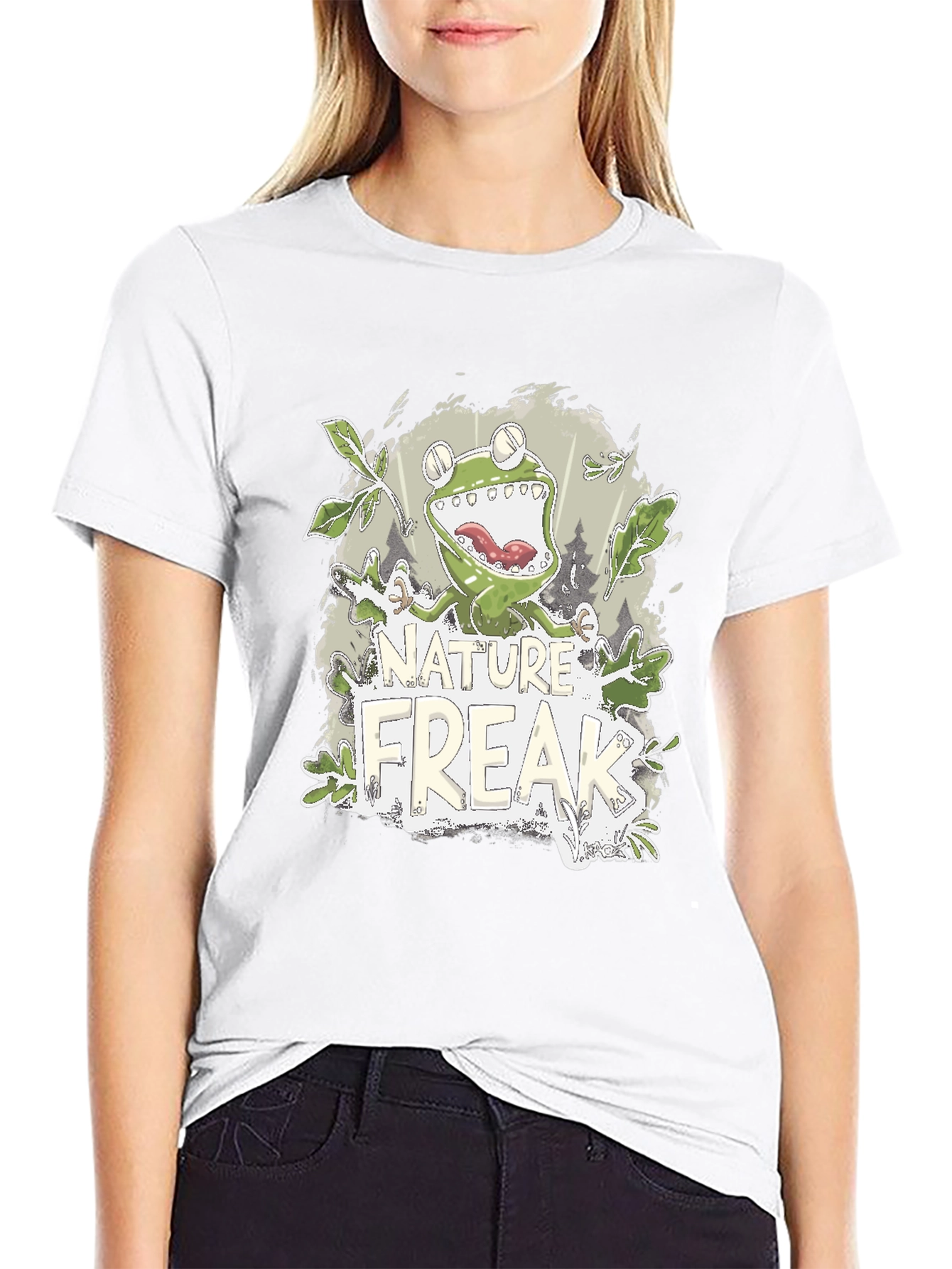 Nature Freak Frog Graphic T-Shirt