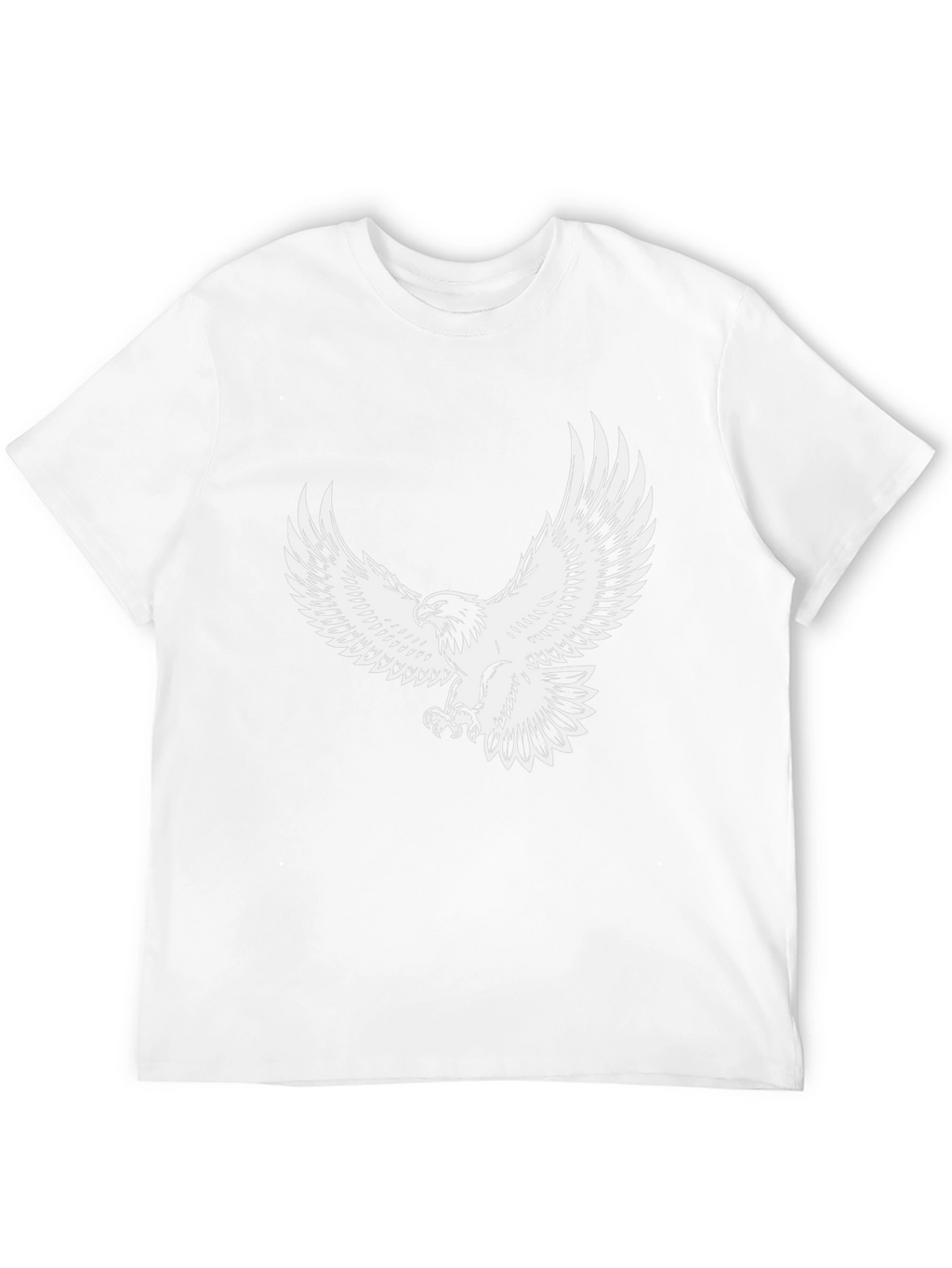 Mens Black Eagle Graphic T-Shirt