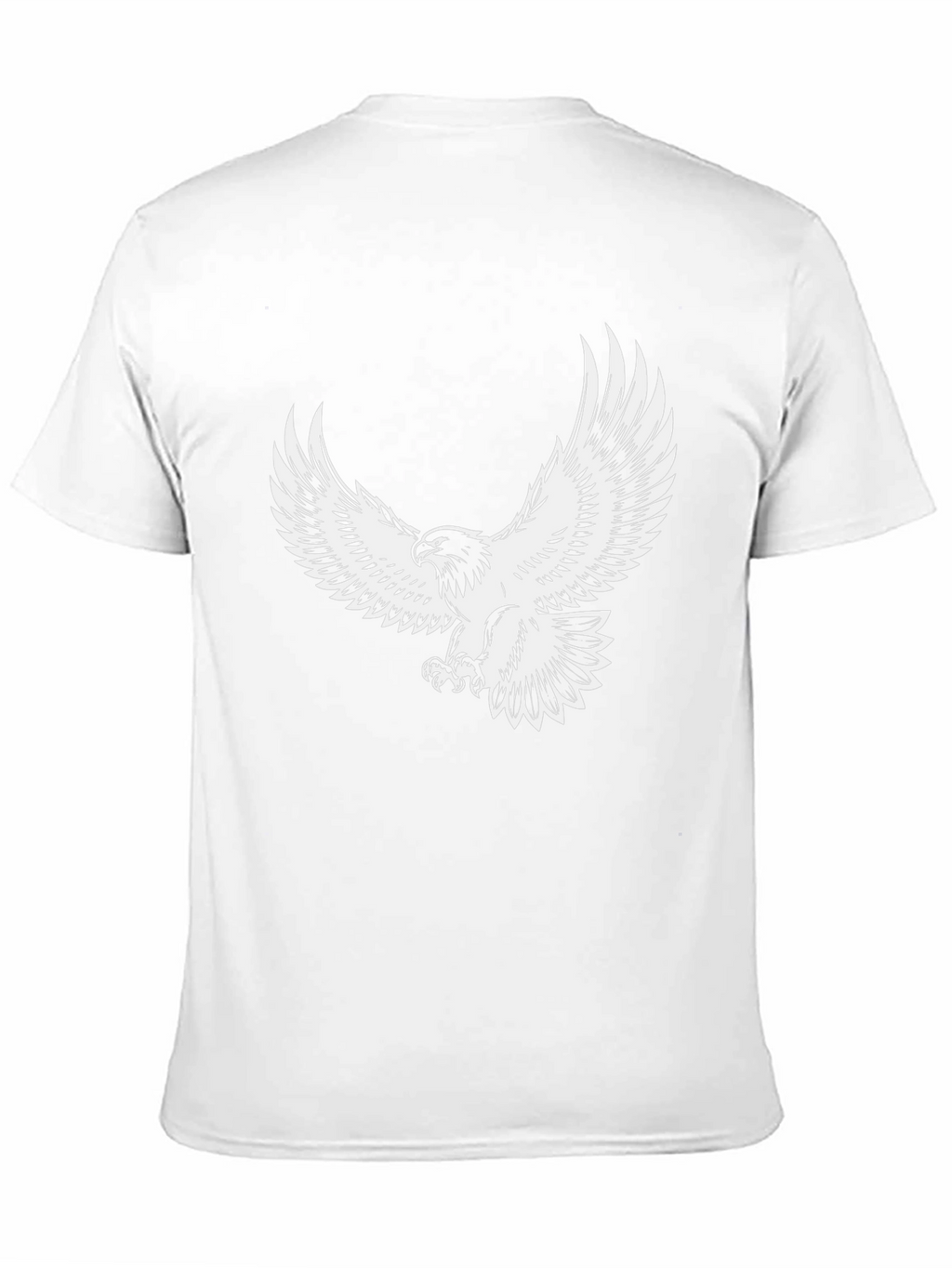 Mens Black Eagle Graphic T-Shirt