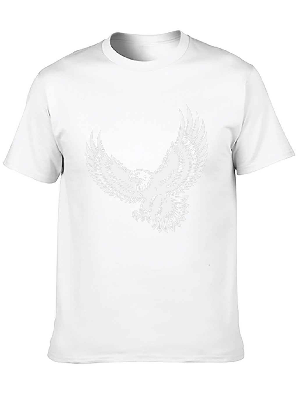 Mens Black Eagle Graphic T-Shirt