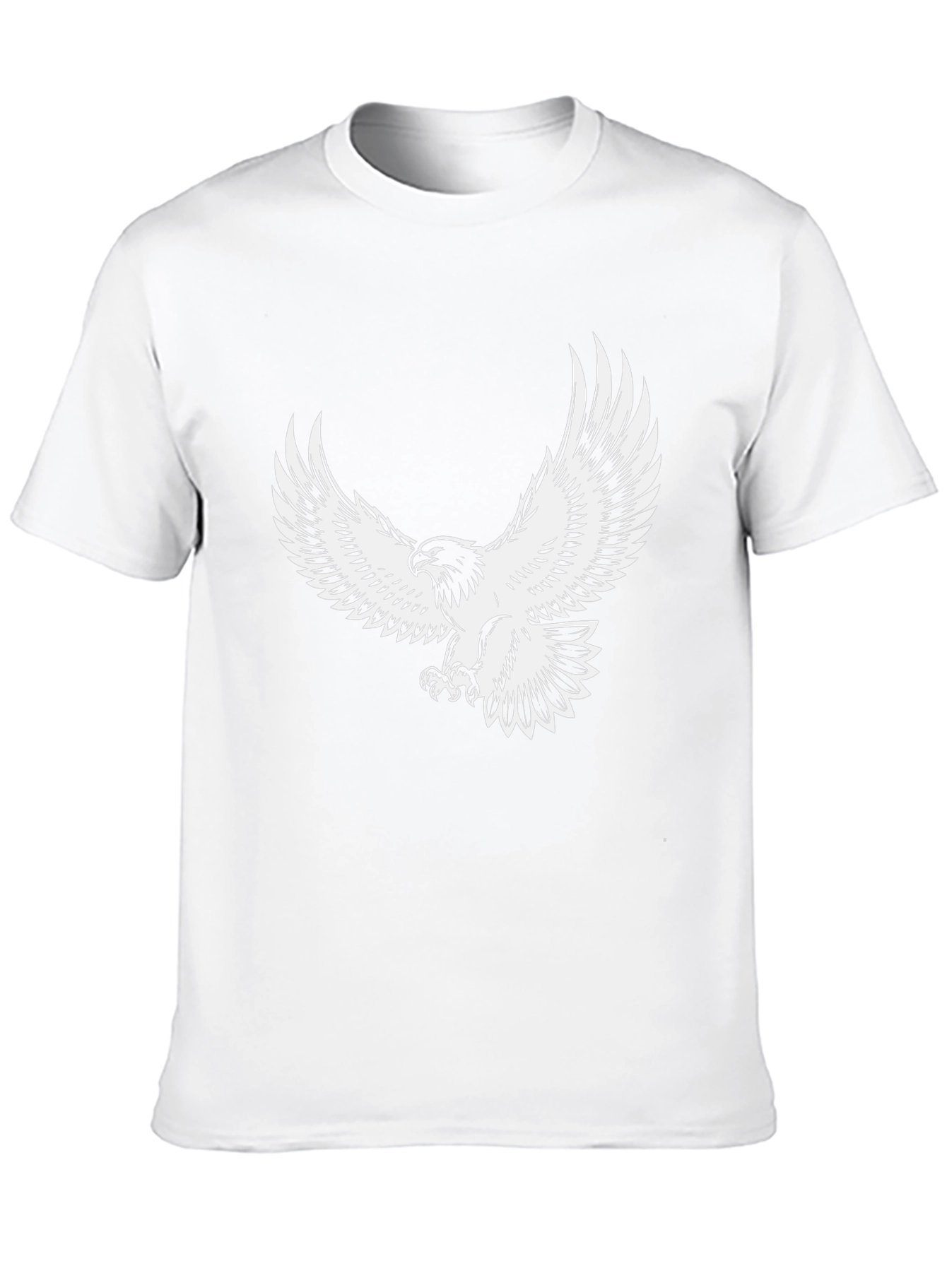 Mens Black Eagle Graphic T-Shirt