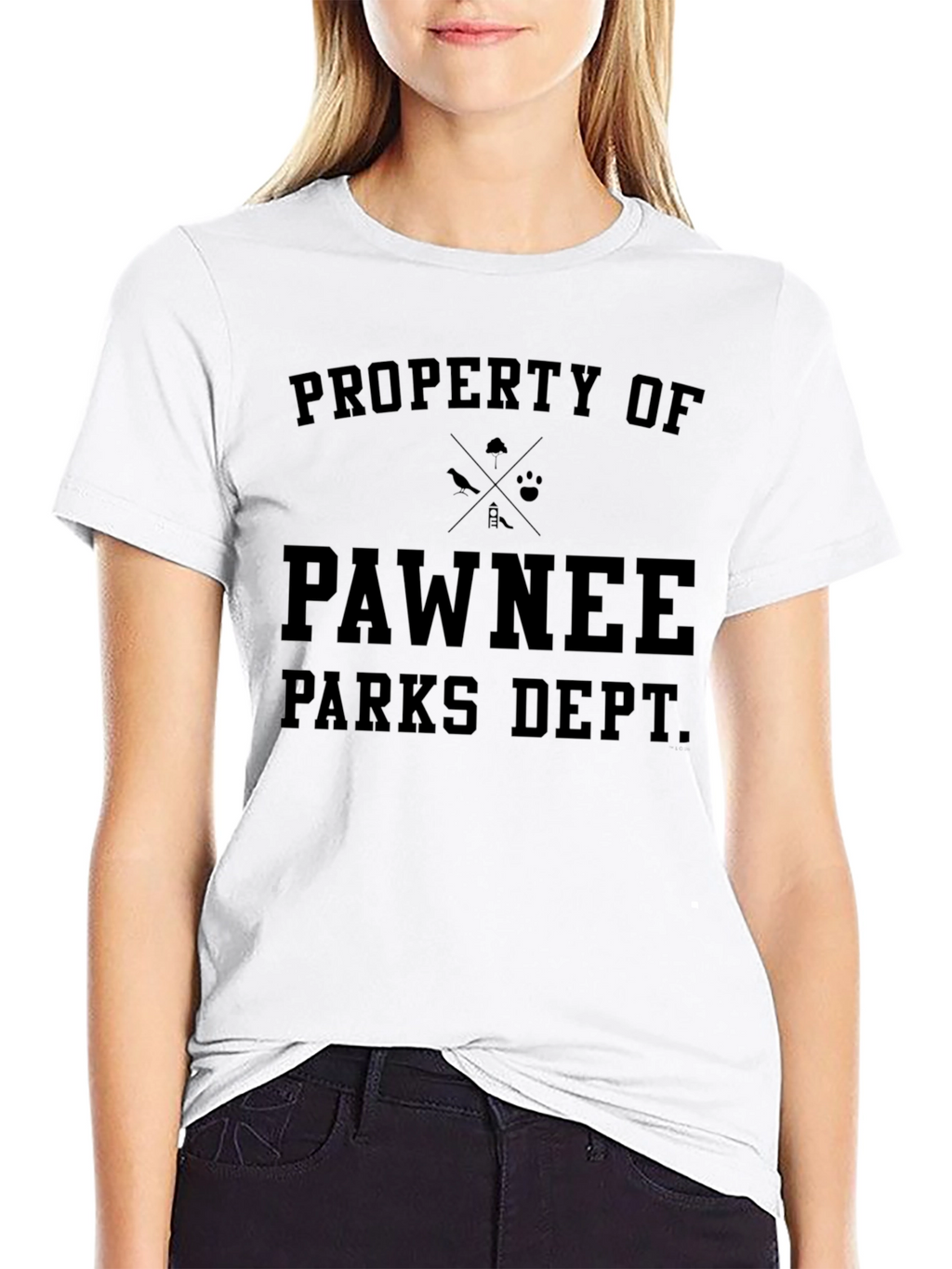 Pawnee Parks Dept. Black Graphic T-Shirt