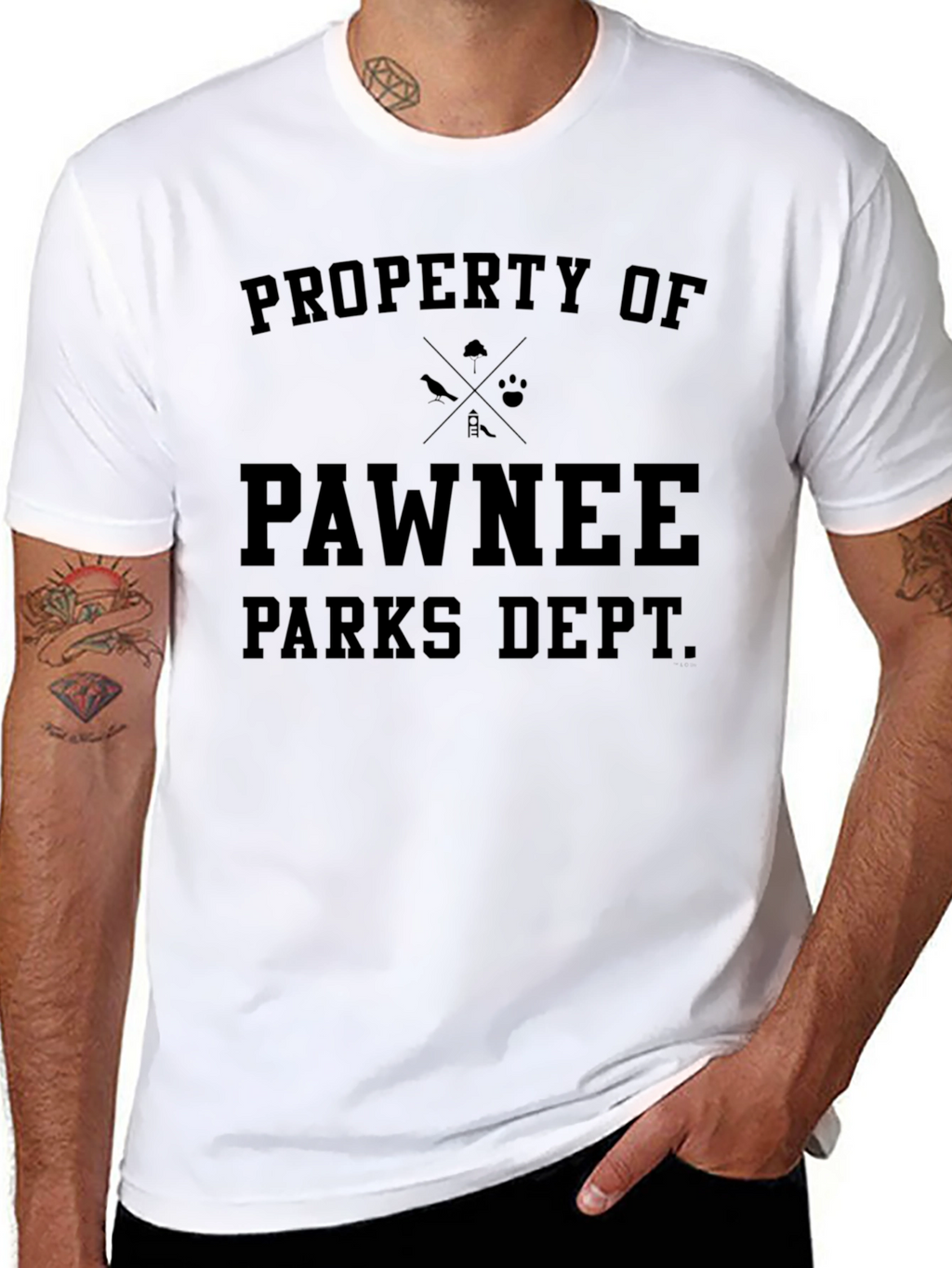 Pawnee Parks Dept. Black Graphic T-Shirt