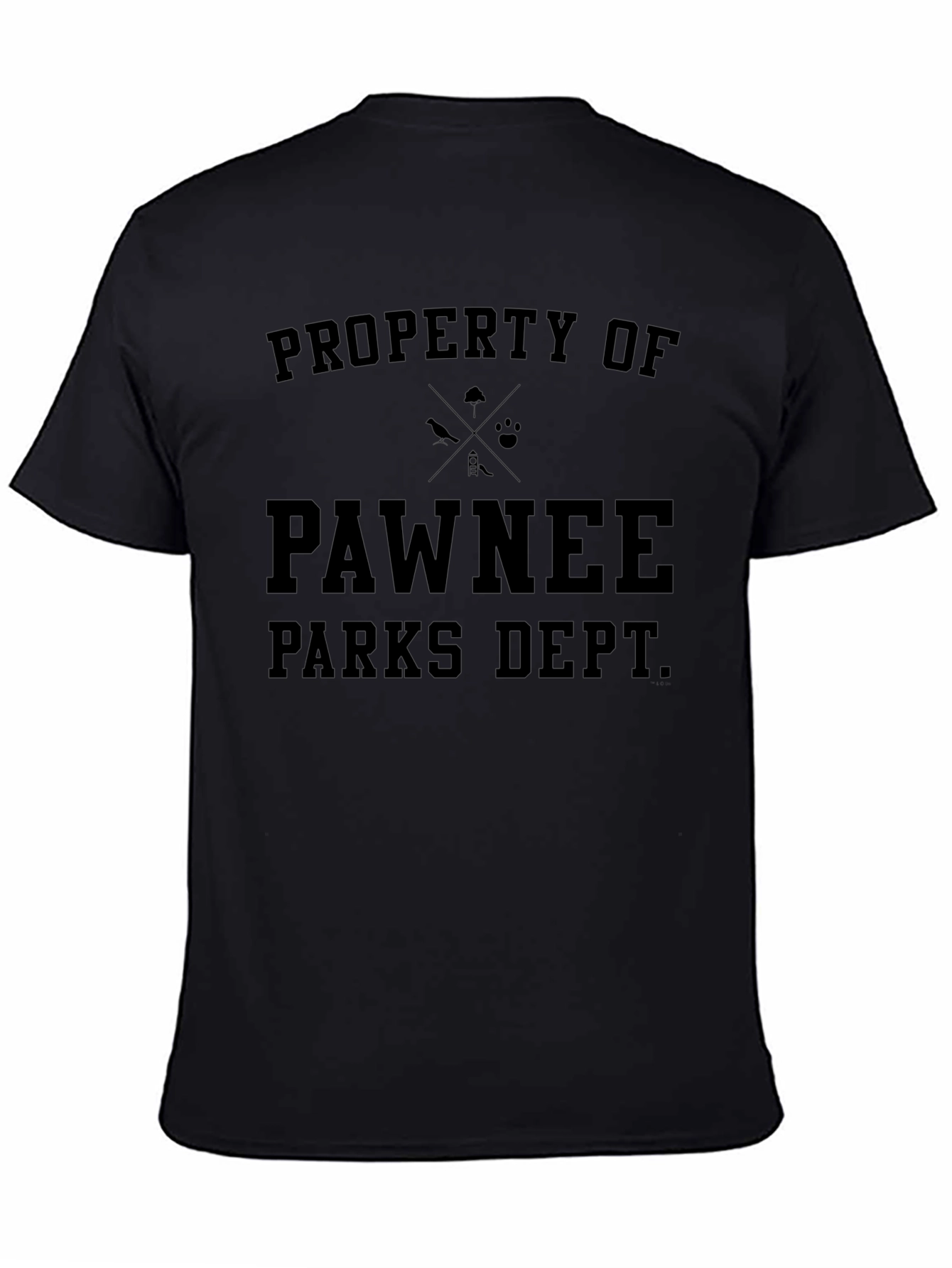 Pawnee Parks Dept. Black Graphic T-Shirt