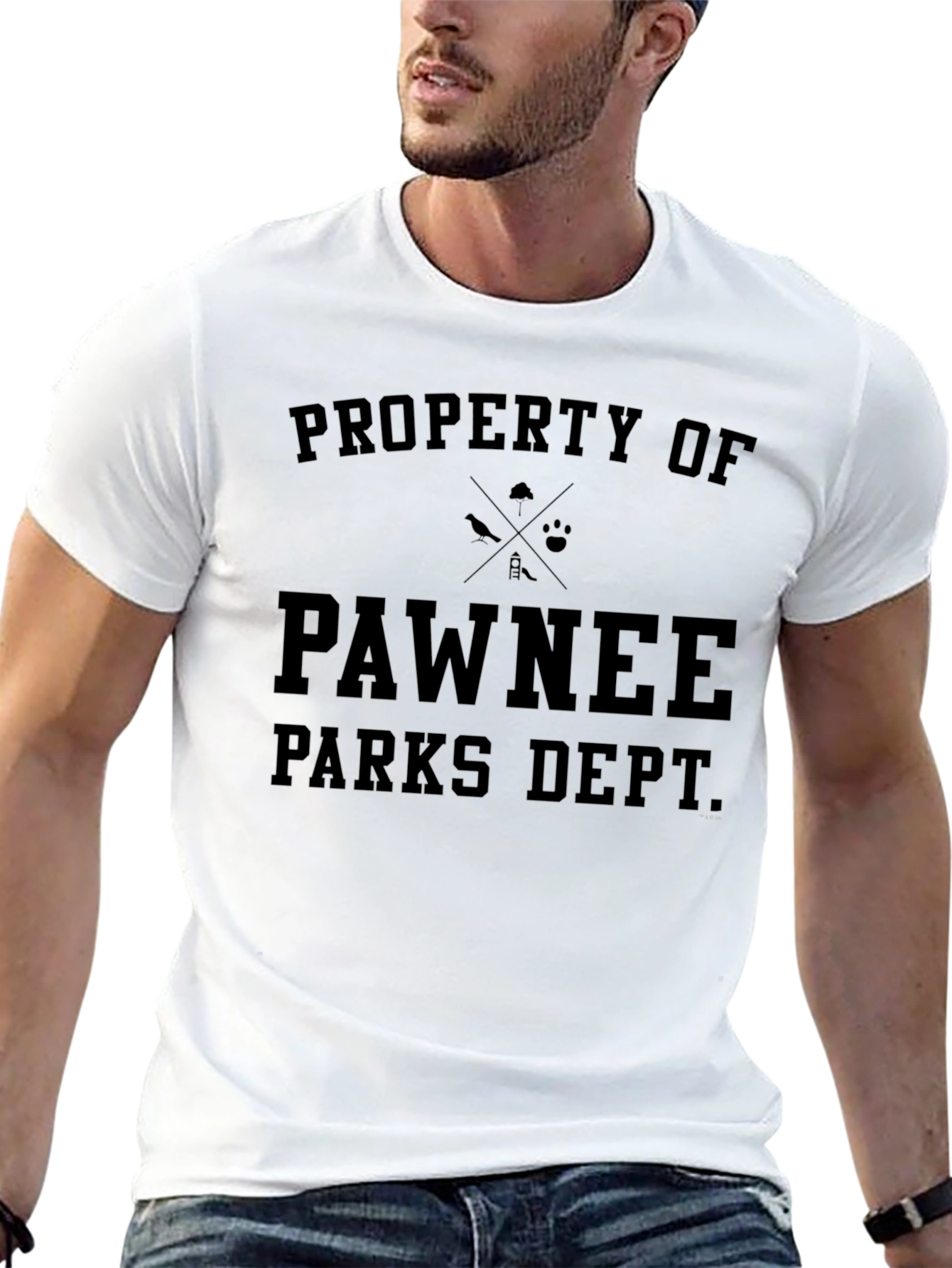 Pawnee Parks Dept. Black Graphic T-Shirt