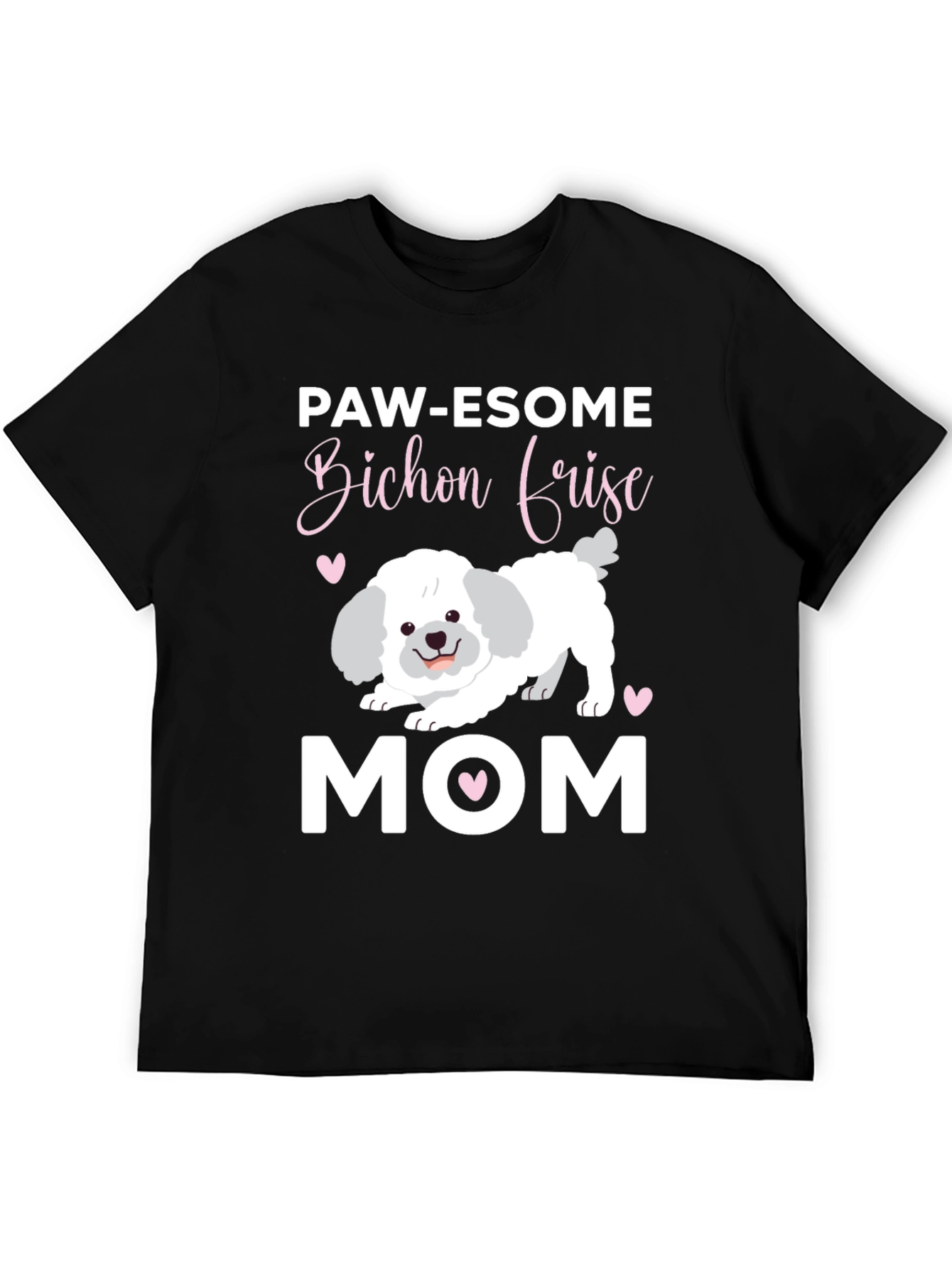 Paw-esome Bichon Frise Mom Graphic Tee