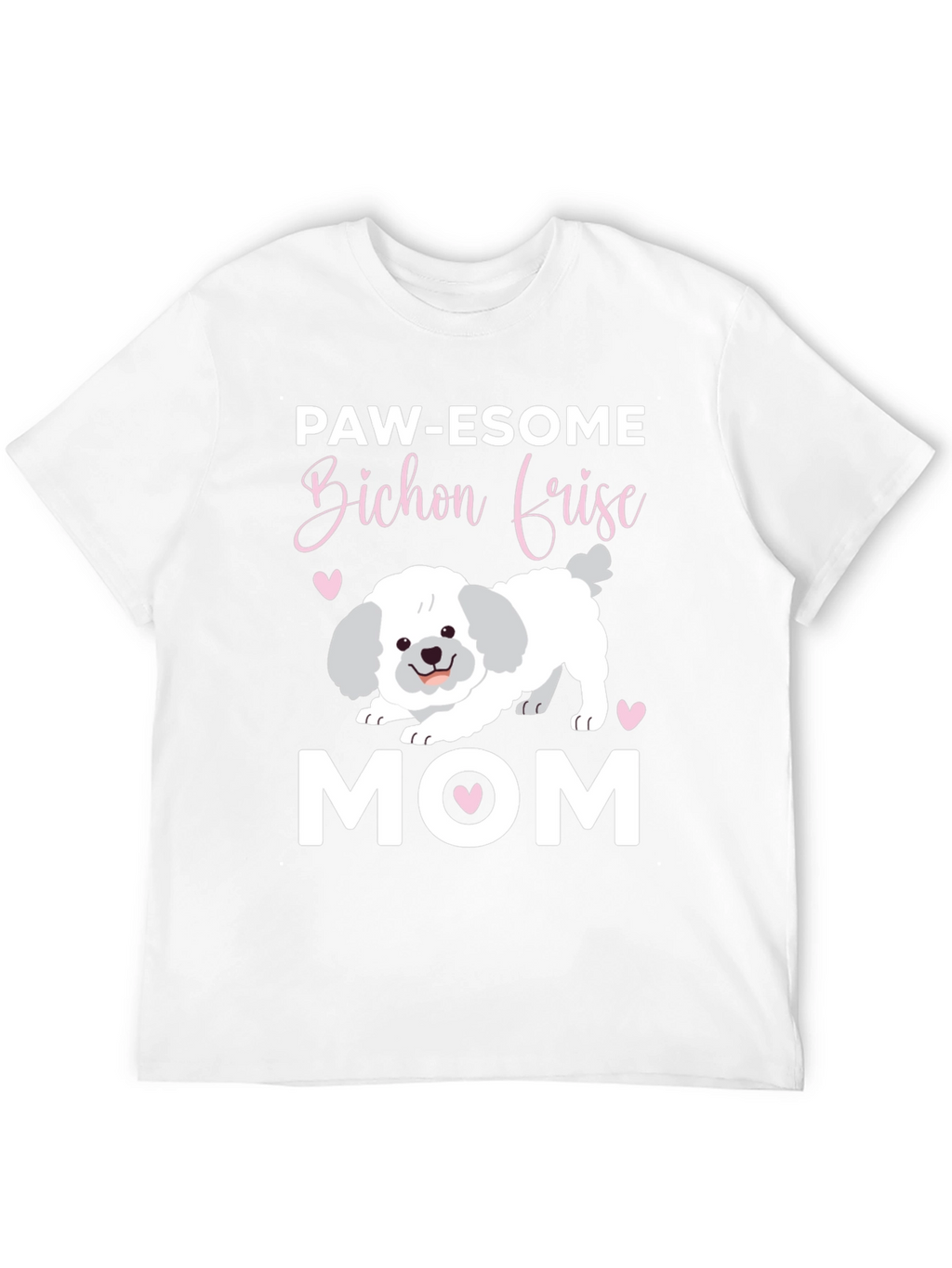 Paw-esome Bichon Frise Mom Graphic Tee