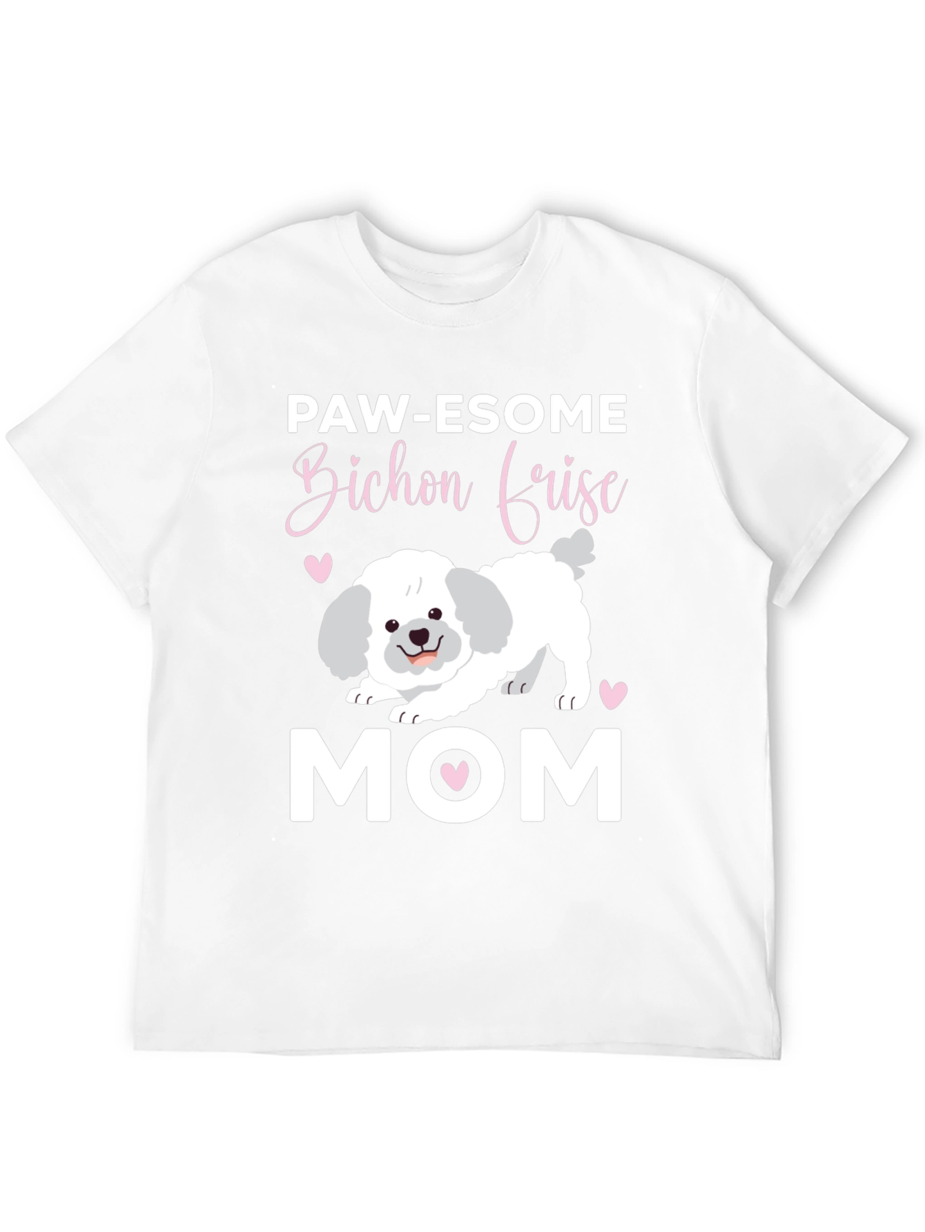 Paw-esome Bichon Frise Mom Graphic Tee