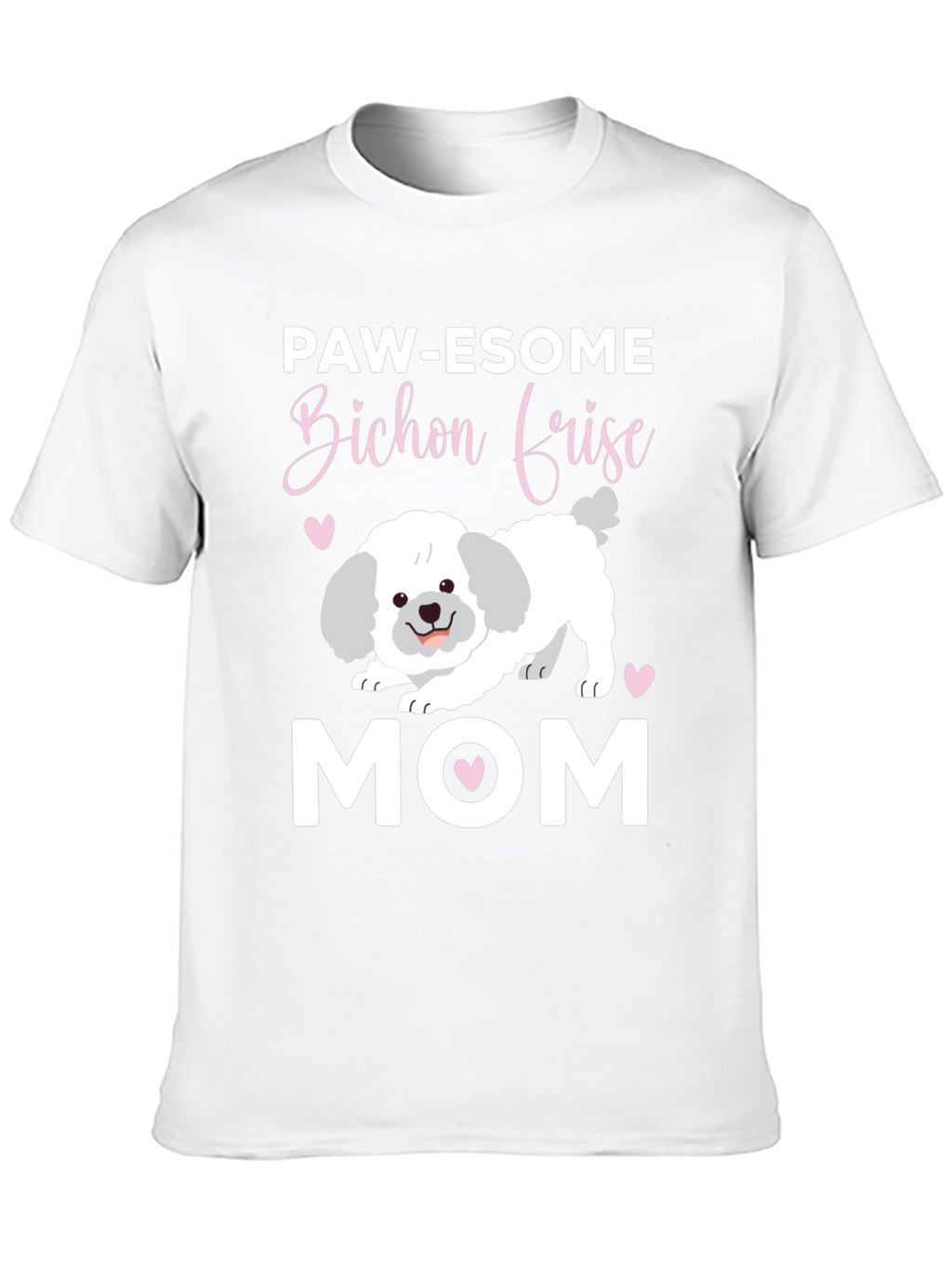Paw-esome Bichon Frise Mom Graphic Tee