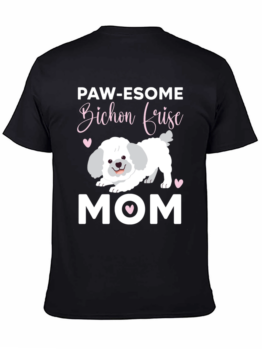 Paw-esome Bichon Frise Mom Graphic Tee