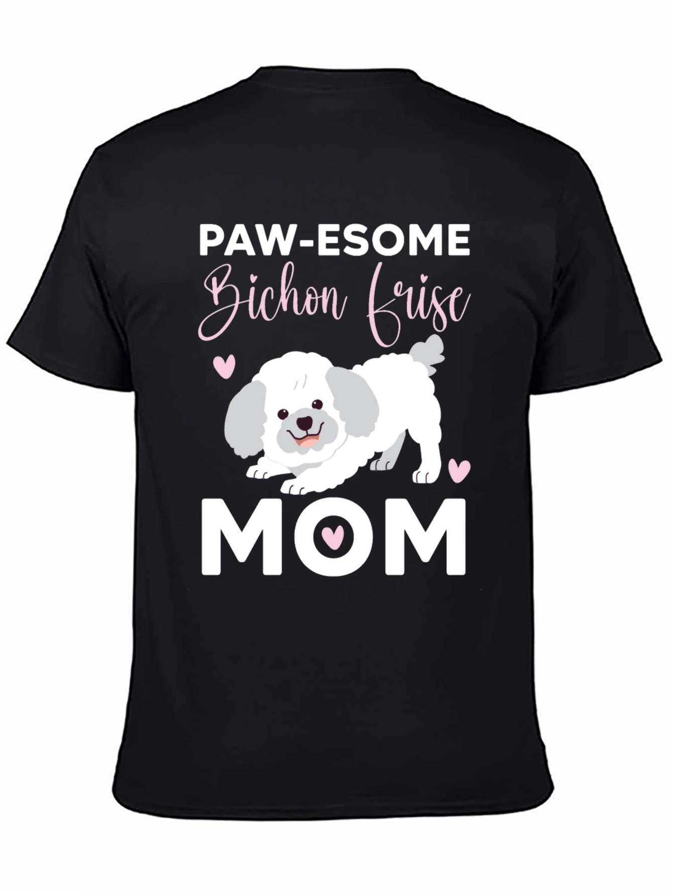 Paw-esome Bichon Frise Mom Graphic Tee