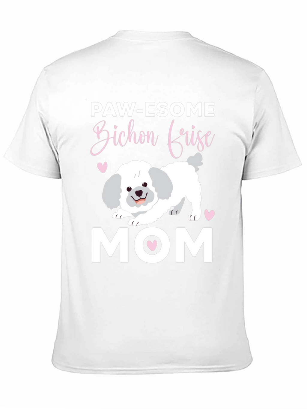 Paw-esome Bichon Frise Mom Graphic Tee