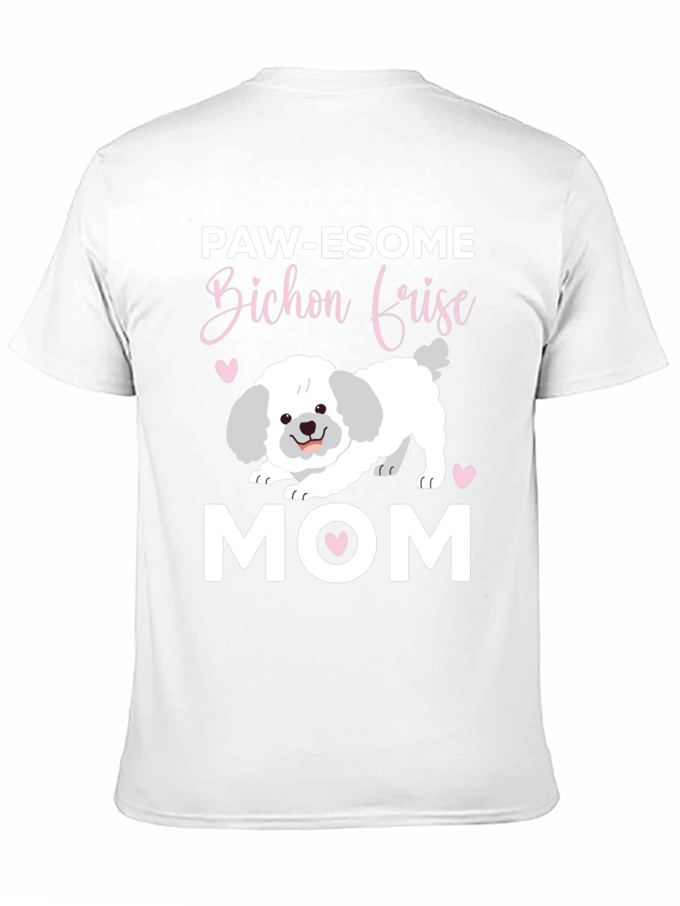 Paw-esome Bichon Frise Mom Graphic Tee