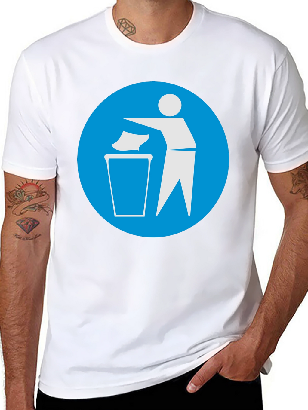 Recycle Graphic Black T-Shirt