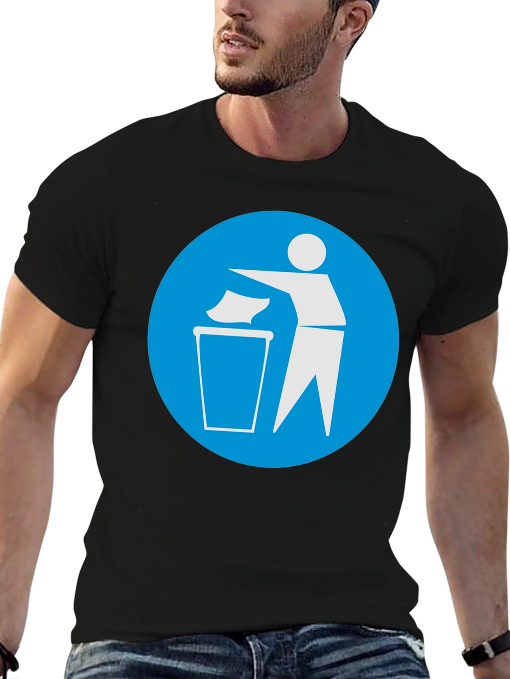 Recycle Graphic Black T-Shirt