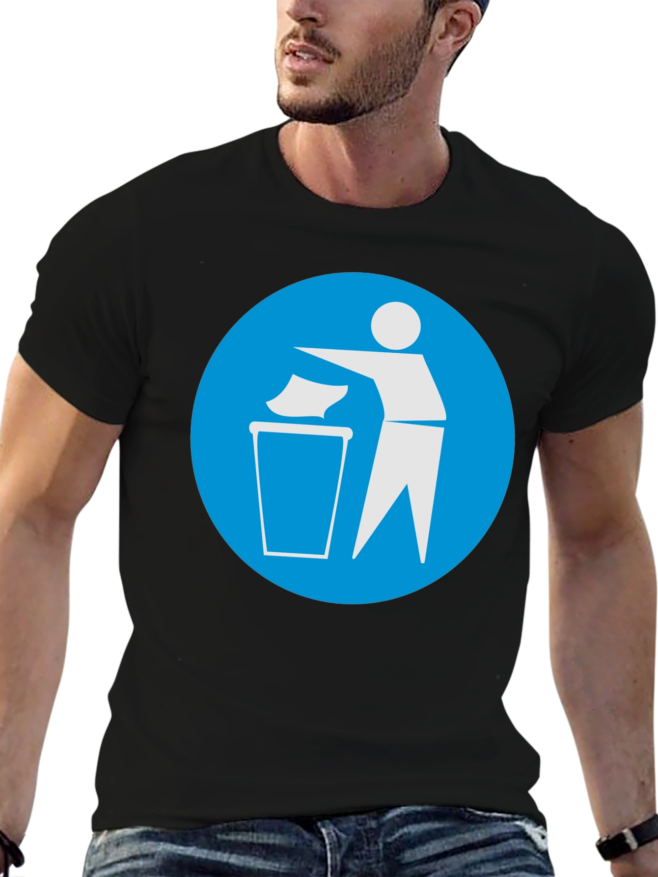 Recycle Graphic Black T-Shirt