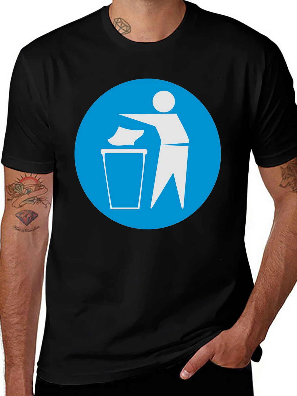Recycle Graphic Black T-Shirt