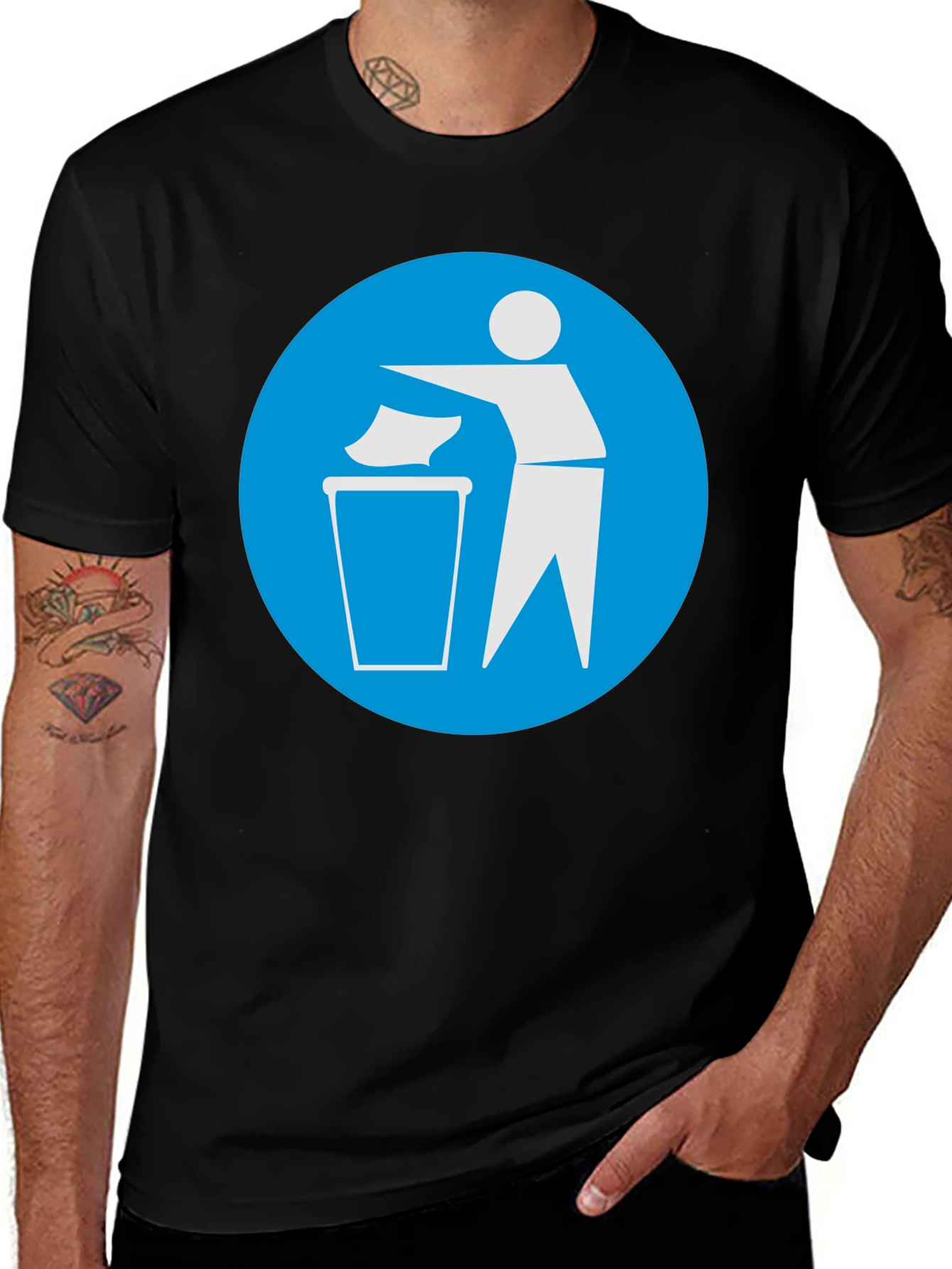 Recycle Graphic Black T-Shirt