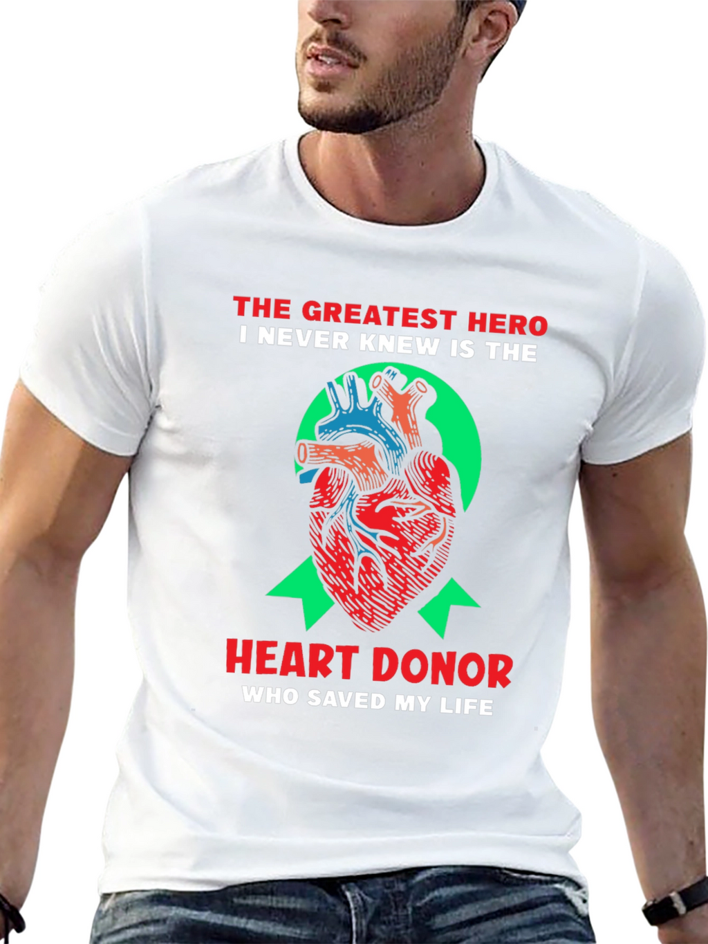 Heart Donor Hero T-Shirt - Saved My Life