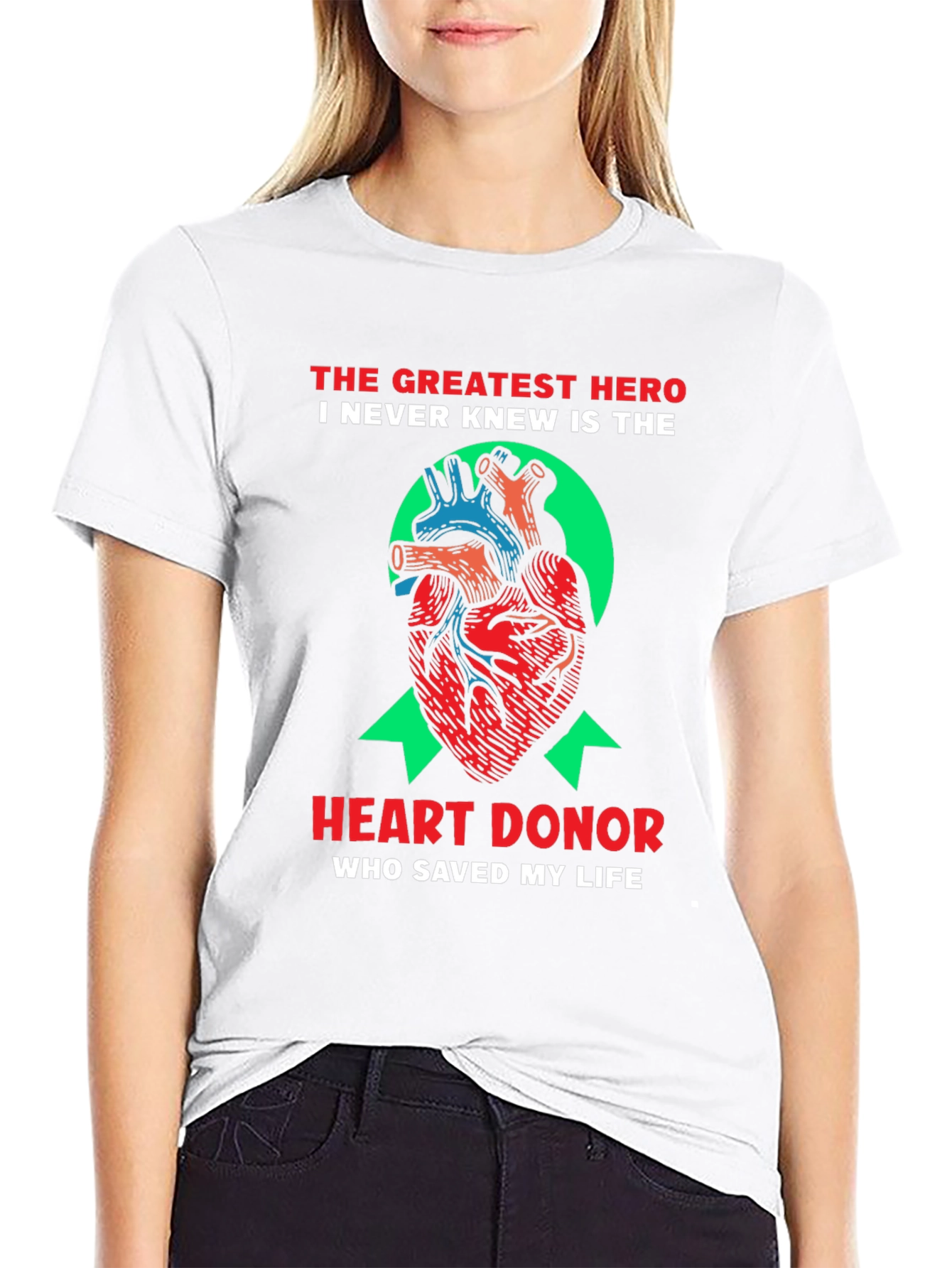 Heart Donor Hero T-Shirt - Saved My Life