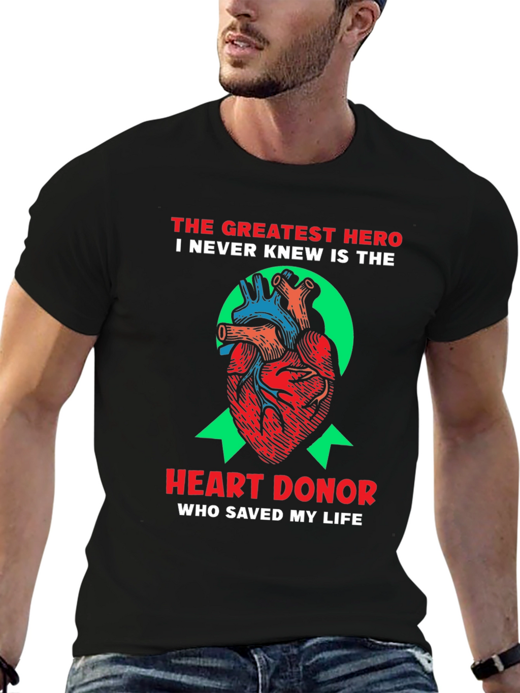 Heart Donor Hero T-Shirt - Saved My Life