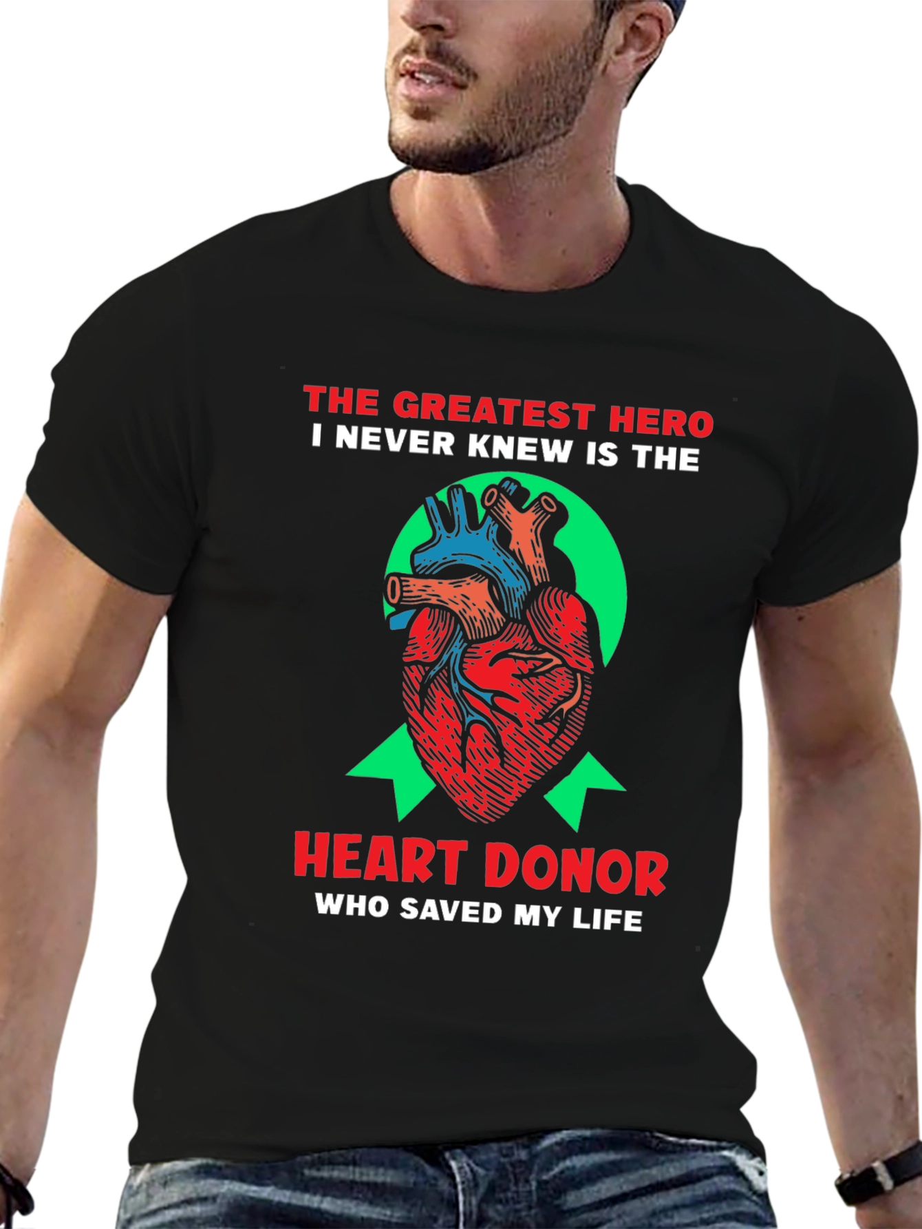 Heart Donor Hero T-Shirt - Saved My Life