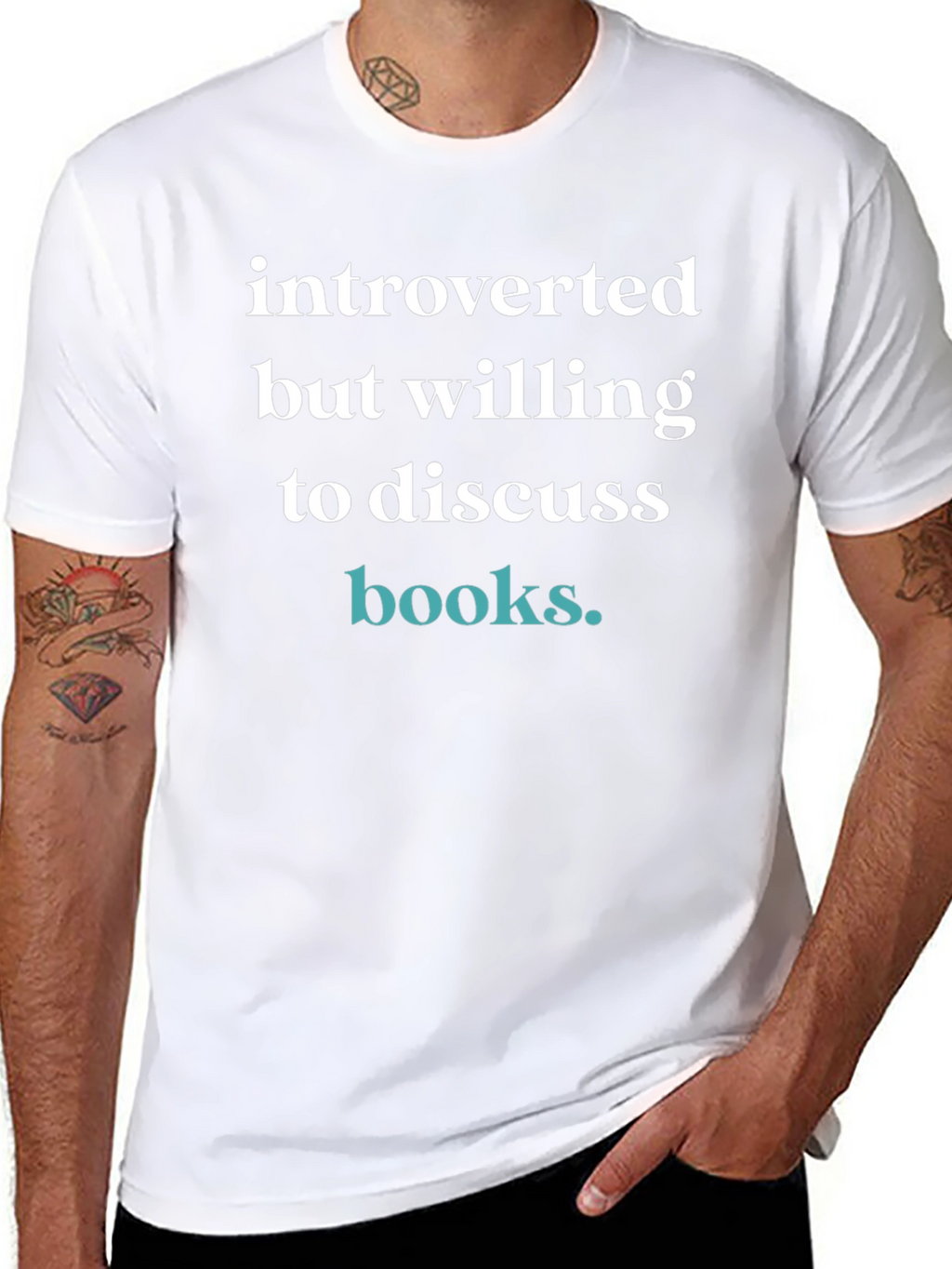 Introverted But Willing to Discuss Books T-Shirt