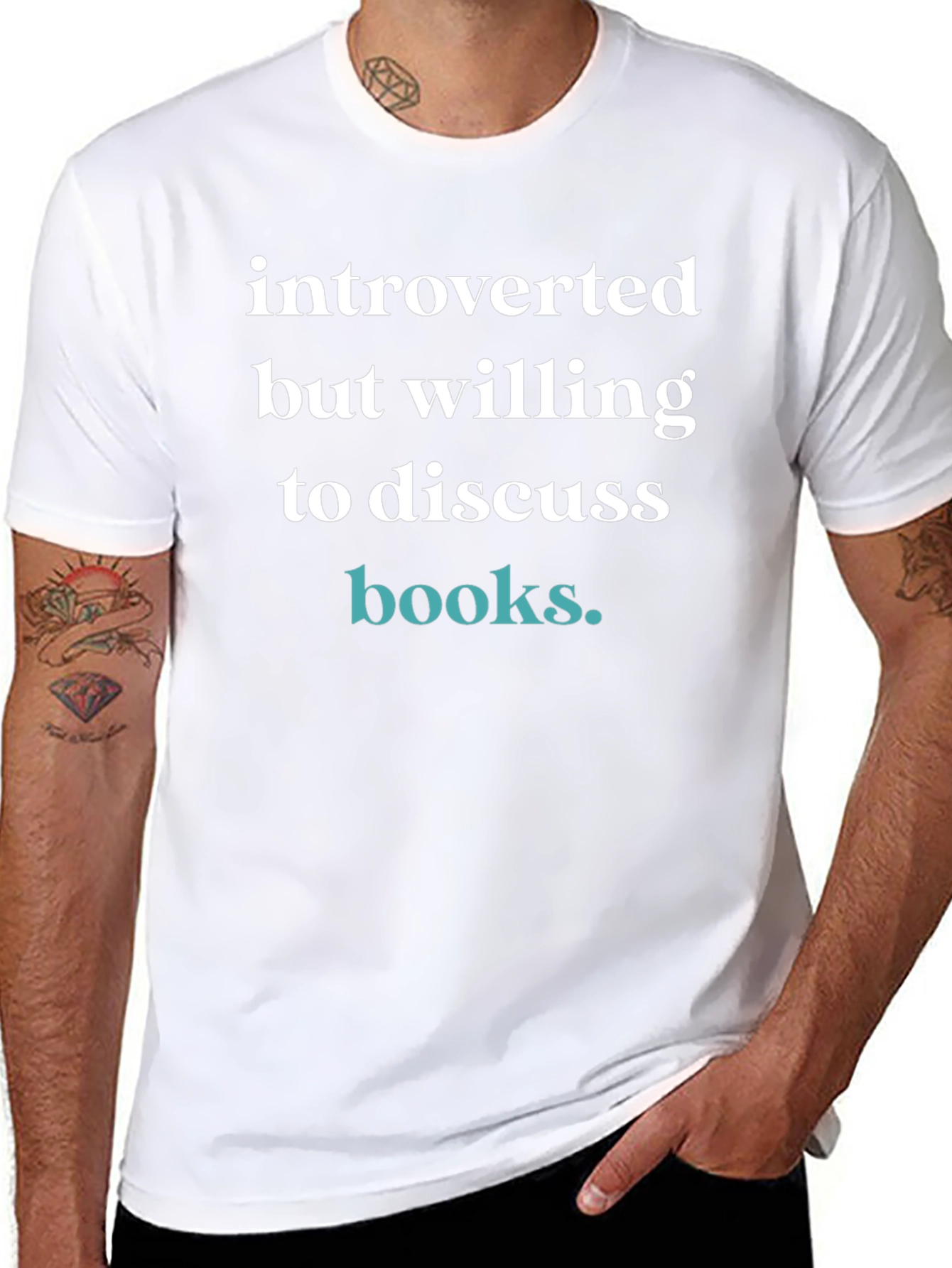 Introverted But Willing to Discuss Books T-Shirt