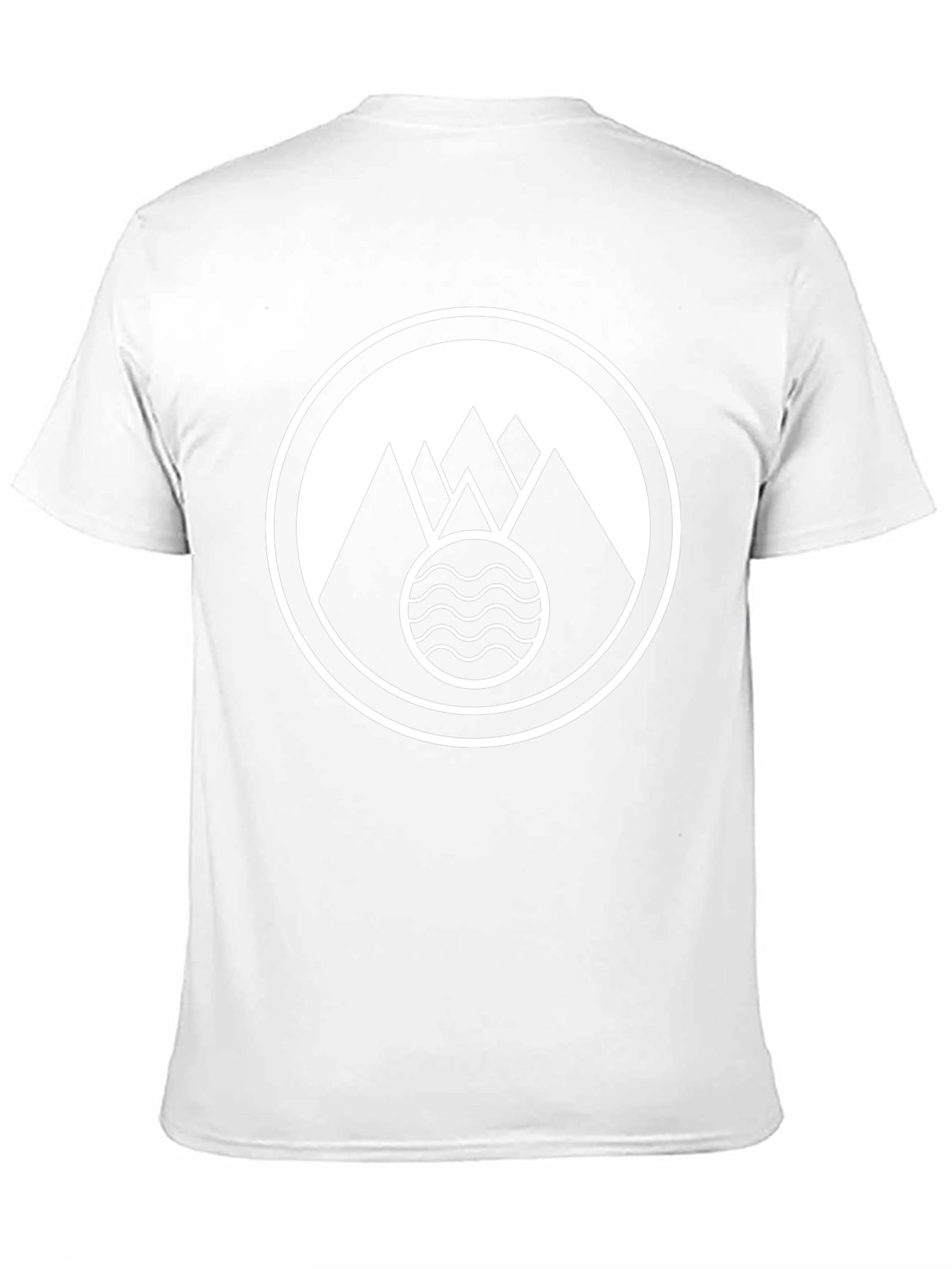 Mountain Waves Graphic Black T-Shirt