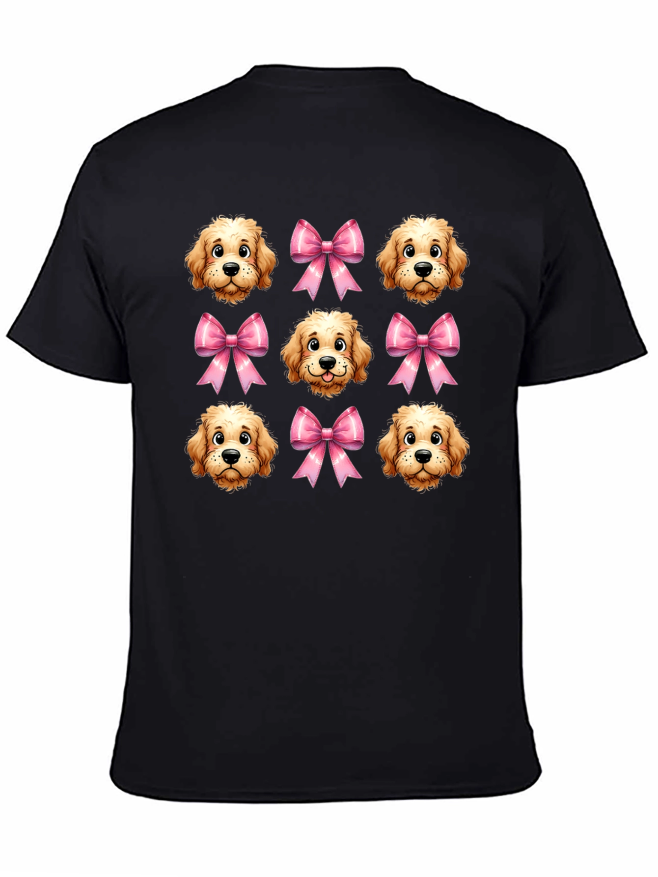 Dog & Bow Patterned T-Shirt
