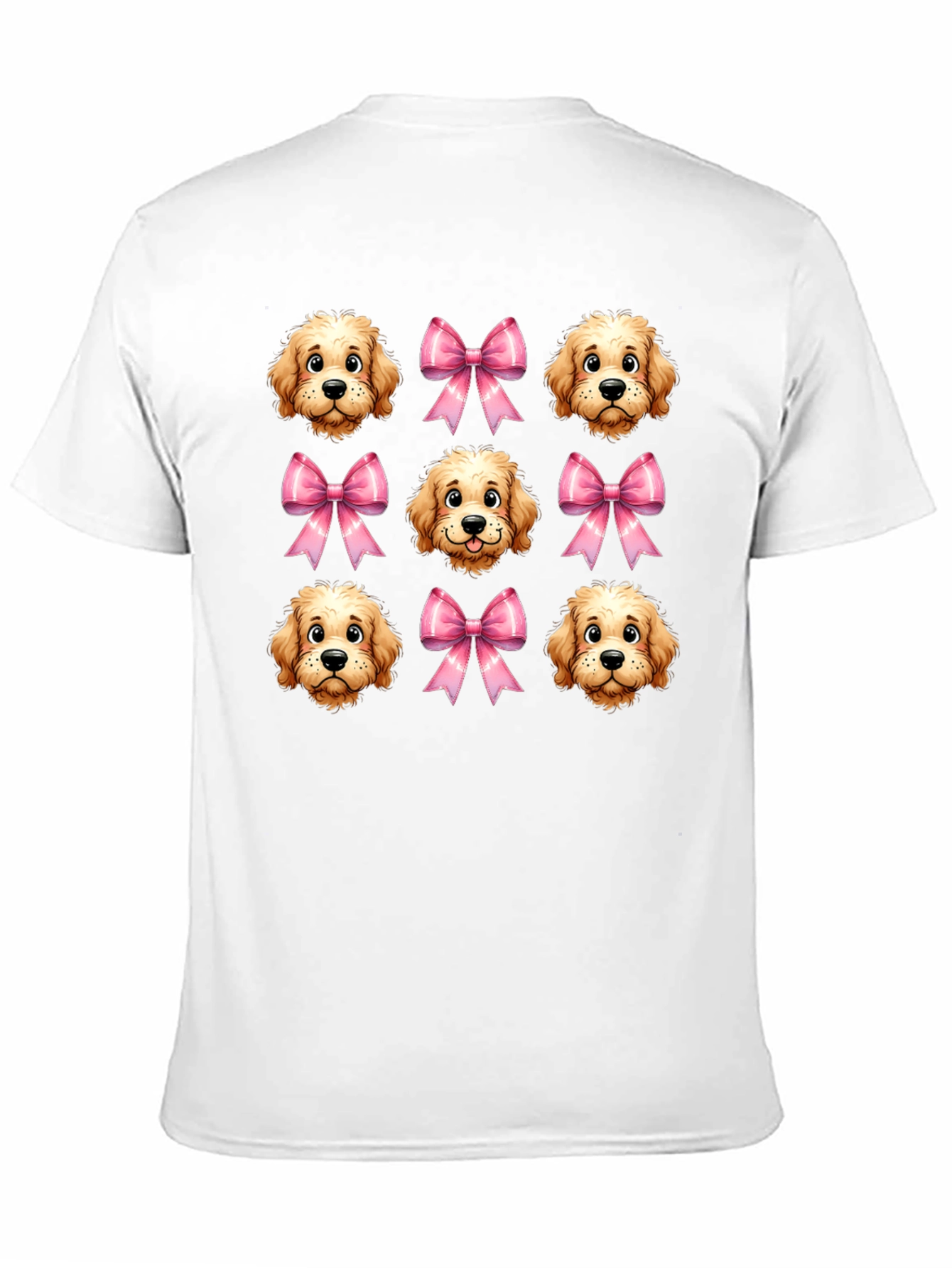 Dog & Bow Patterned T-Shirt