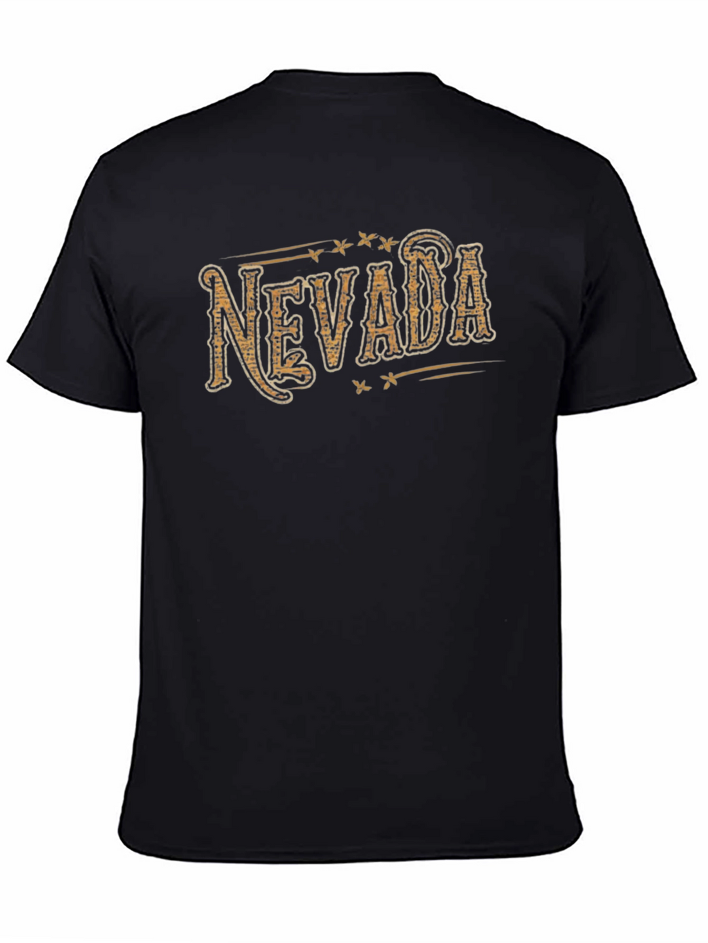 Nevada Graphic Print Black T-Shirt