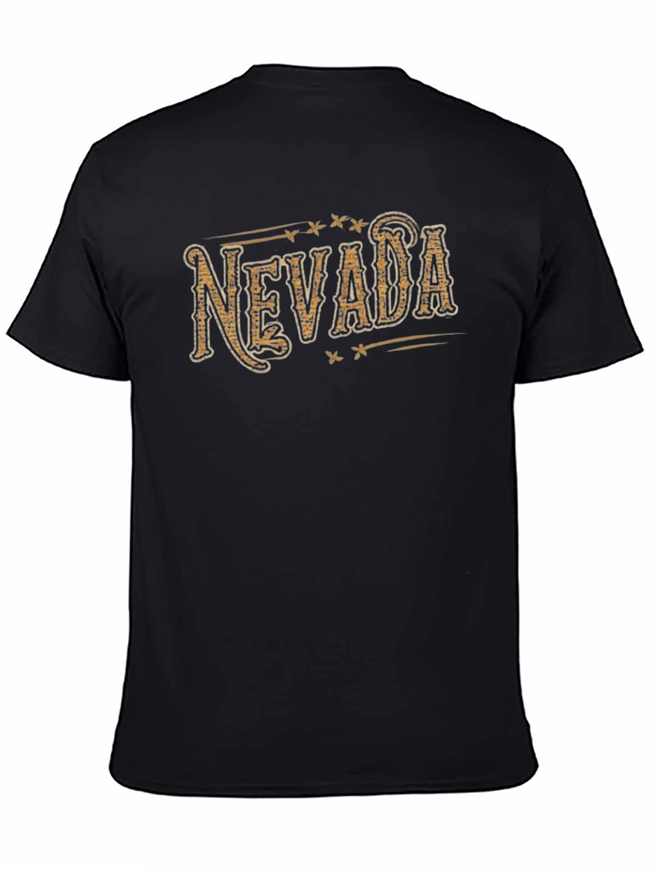 Nevada Graphic Print Black T-Shirt